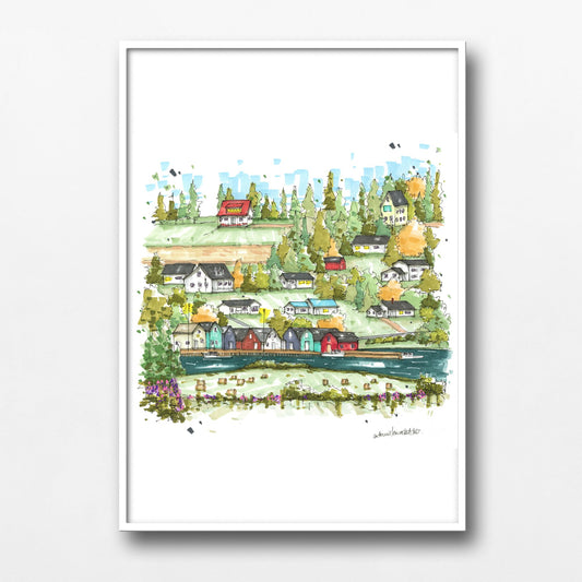 DTS0257 French River Village, Prince Edward Island - Downtown Sketcher