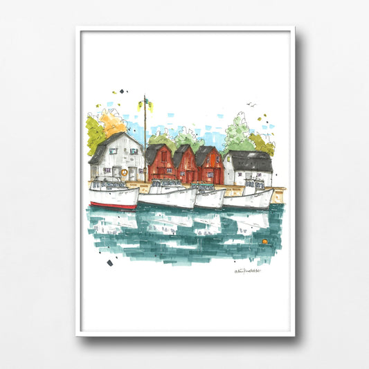 DTS0258 Malpeque Bay, Prince Edward Island - Downtown Sketcher