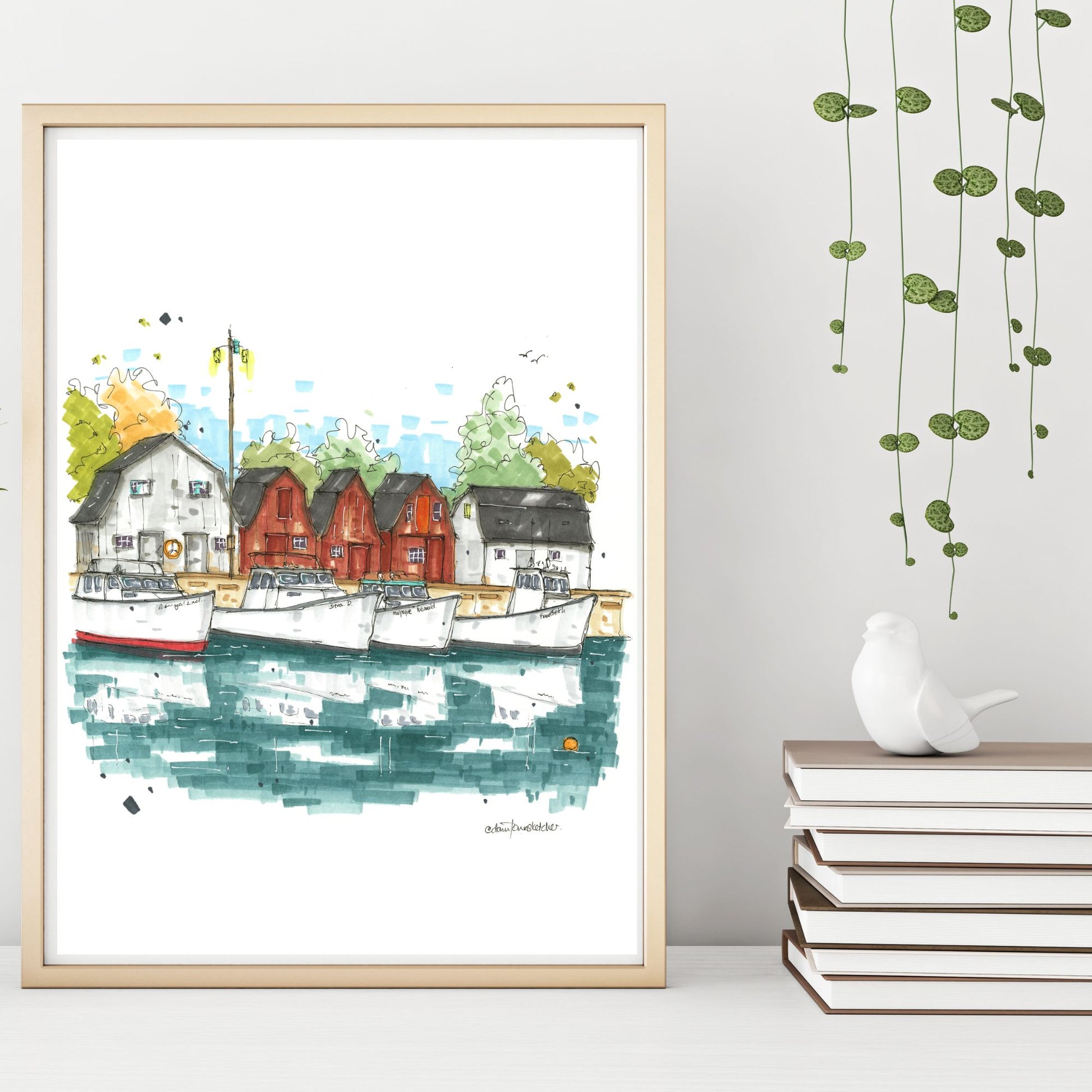 DTS0258 Malpeque Bay, Prince Edward Island - Downtown Sketcher