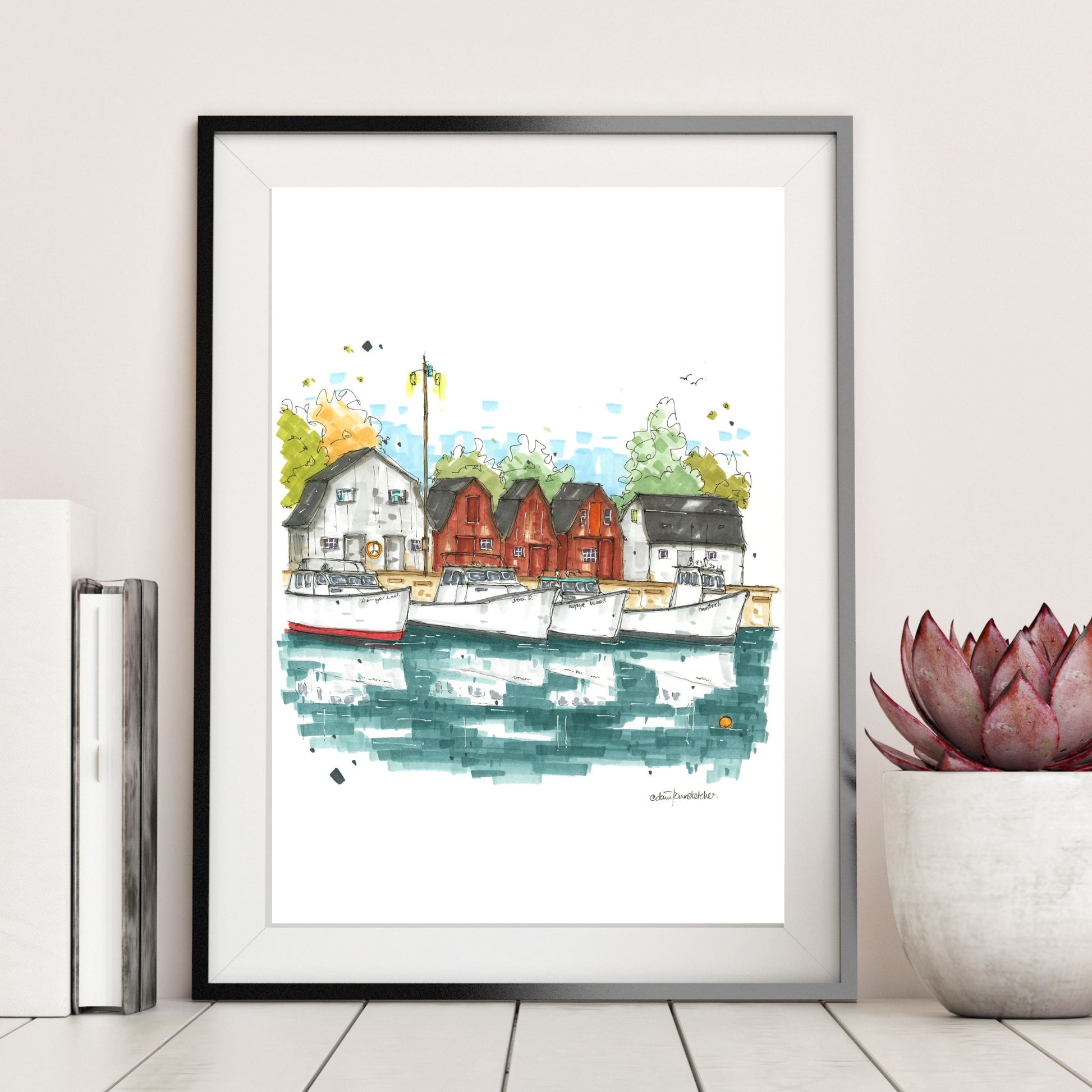 DTS0258 Malpeque Bay, Prince Edward Island - Downtown Sketcher
