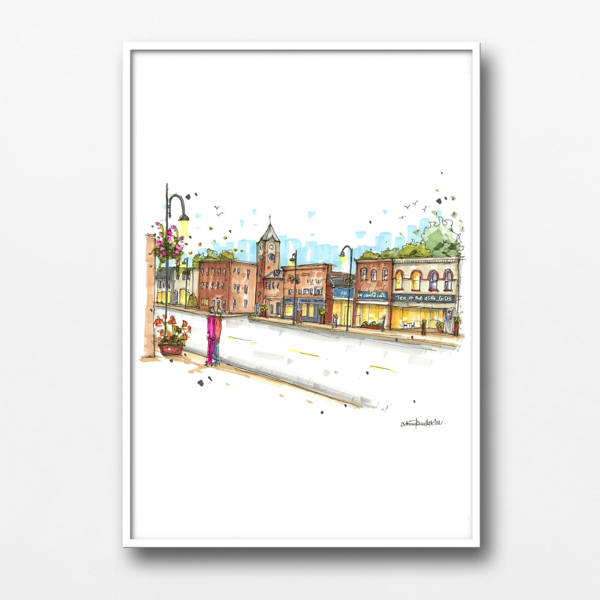 DTS0261 Manitoba Street in Bracebridge, Ontario - Downtown Sketcher