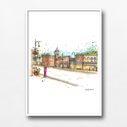 DTS0261 Manitoba Street in Bracebridge, Ontario - Downtown Sketcher