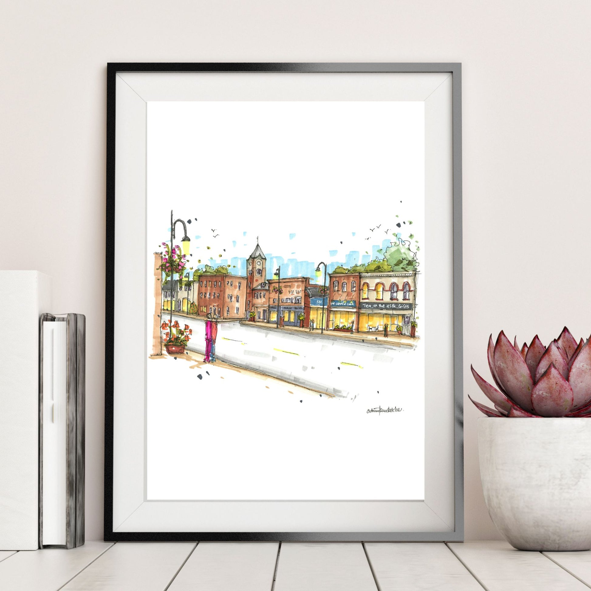 DTS0261 Manitoba Street in Bracebridge, Ontario - Downtown Sketcher