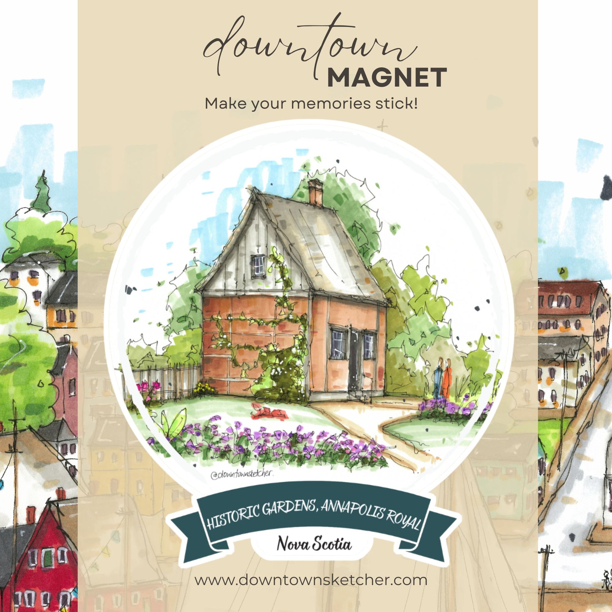 Acadian Garden, Historic Gardens, Annapolis Royal - Magnet
