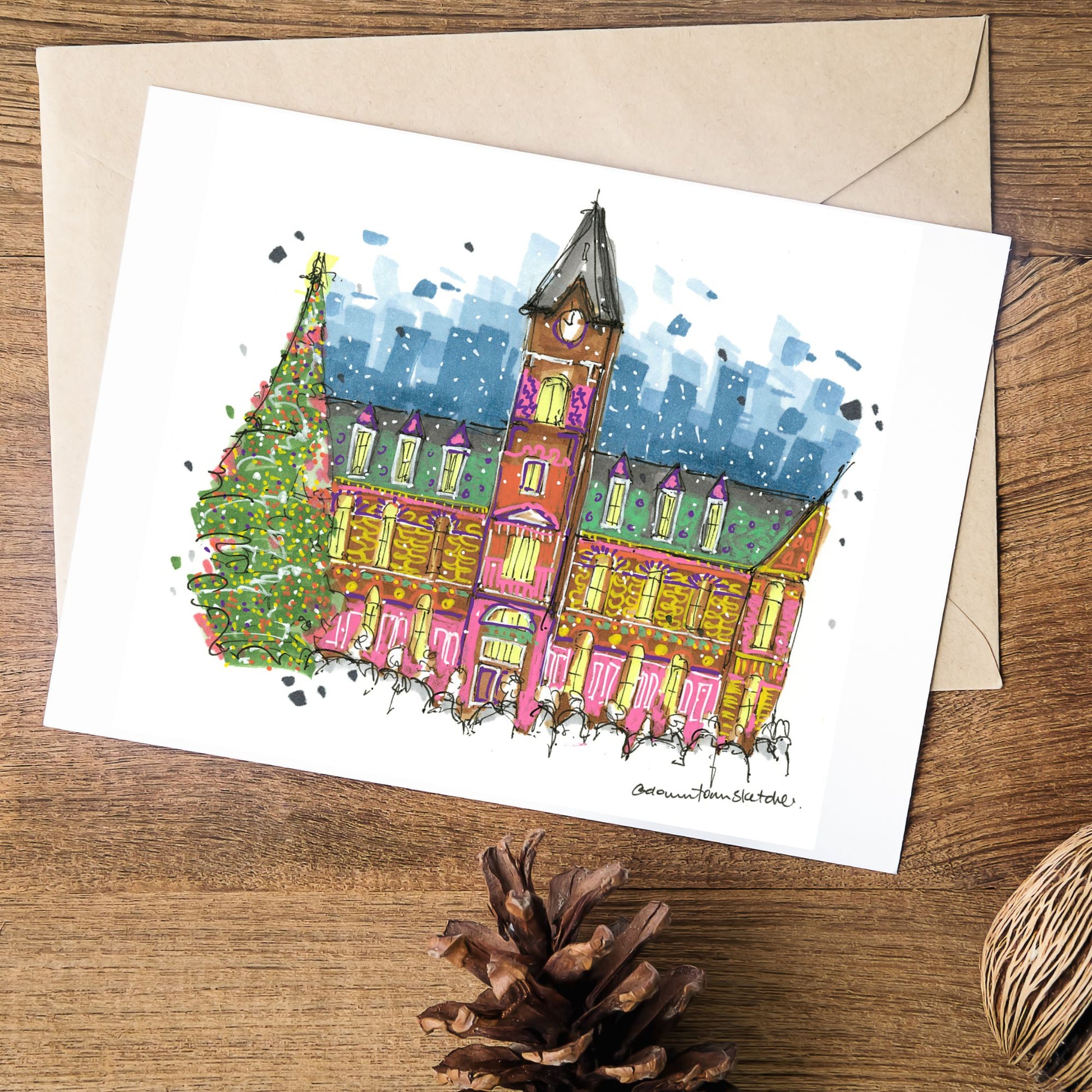 Halifax City Hall Holiday Projection Christmas Card