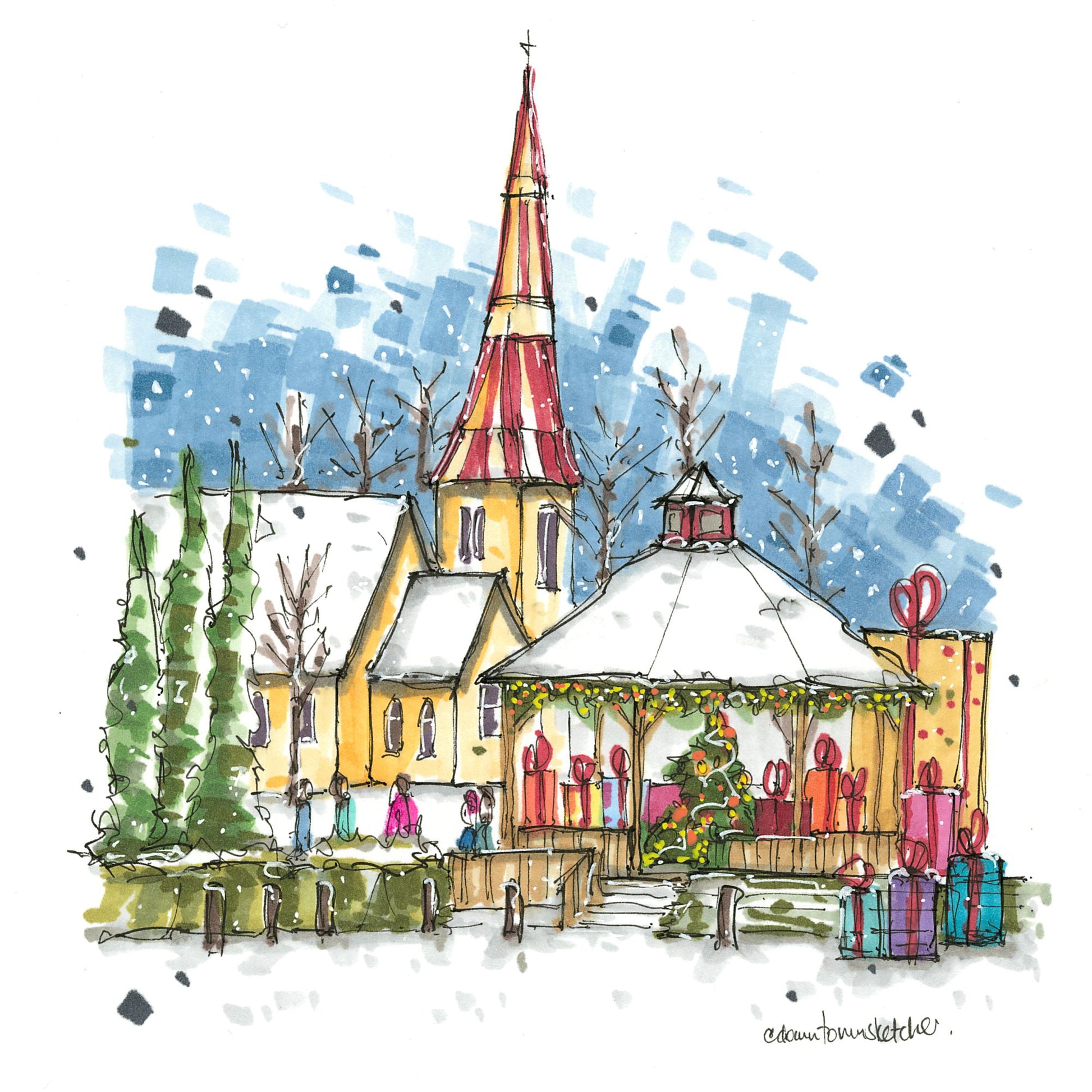 Christmas Gifts at Mahone Bay Gazebo - Christmas Card