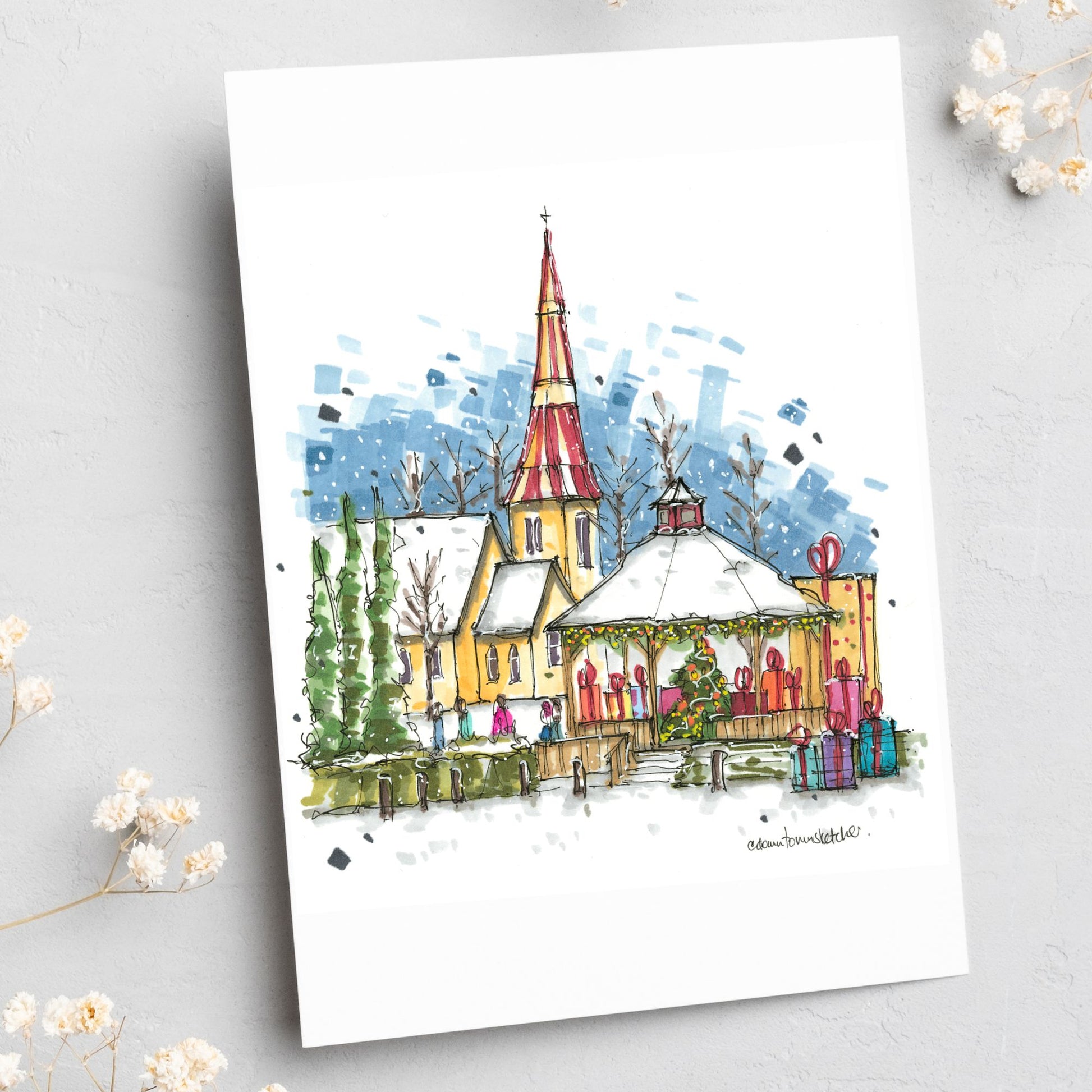 Christmas Gifts at Mahone Bay Gazebo - Christmas Card