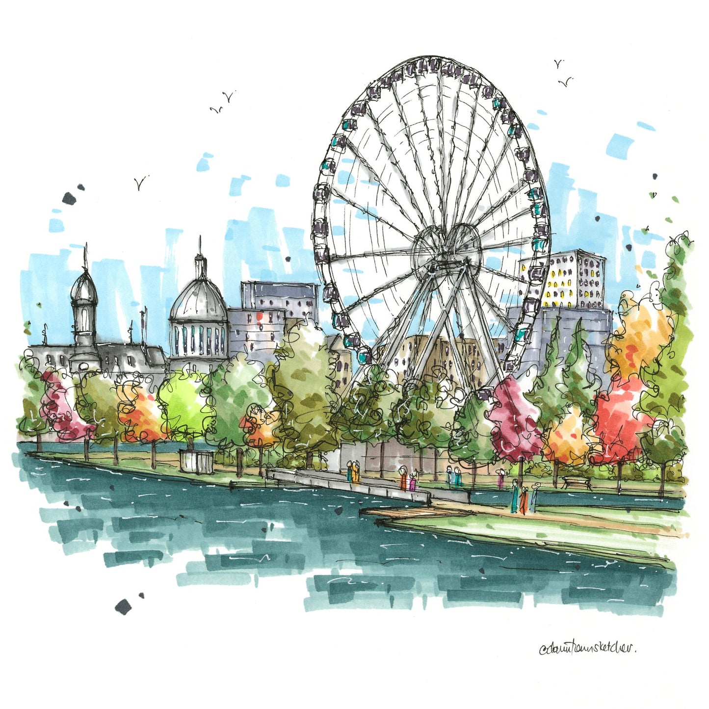 La Grande Roue de Montréal & Marché Bonsecours