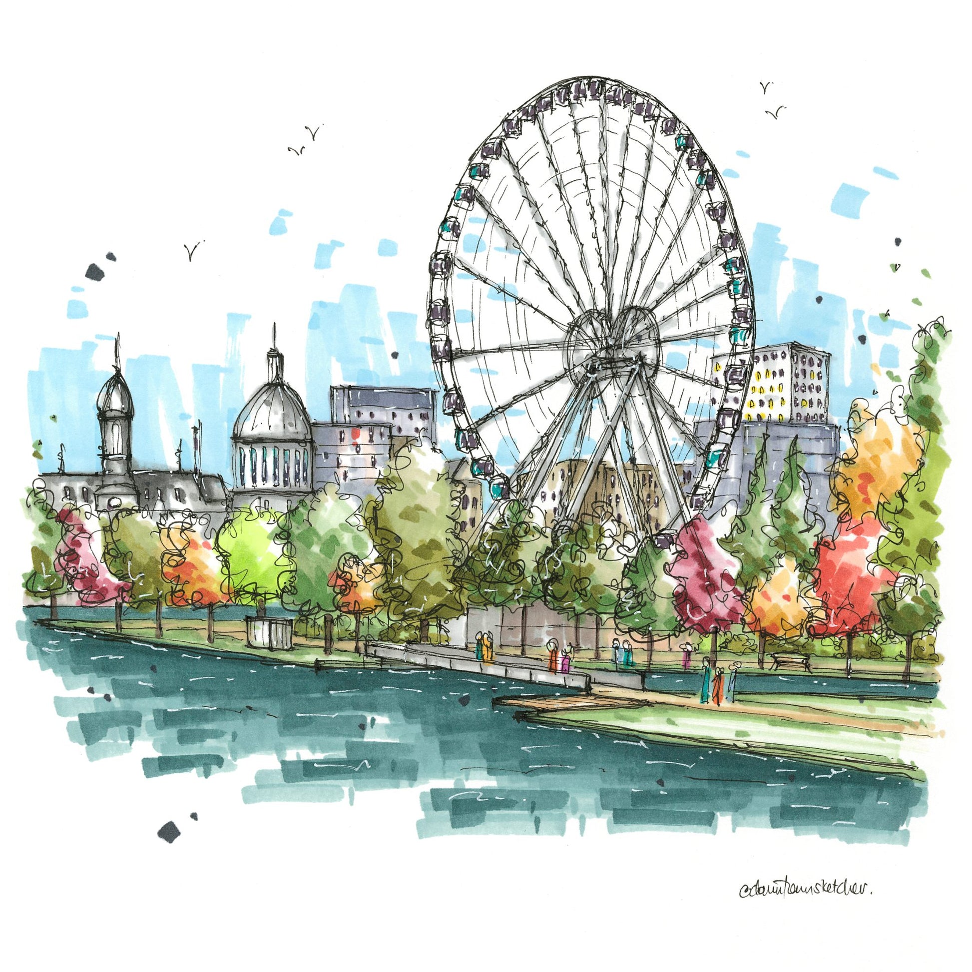 La Grande Roue de Montréal & Marché Bonsecours