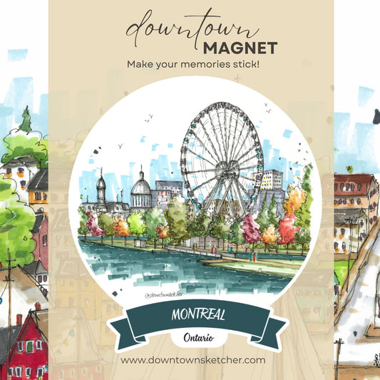 La Grande Roue de Montréal & Marché Bonsecours - Downtown Magnet