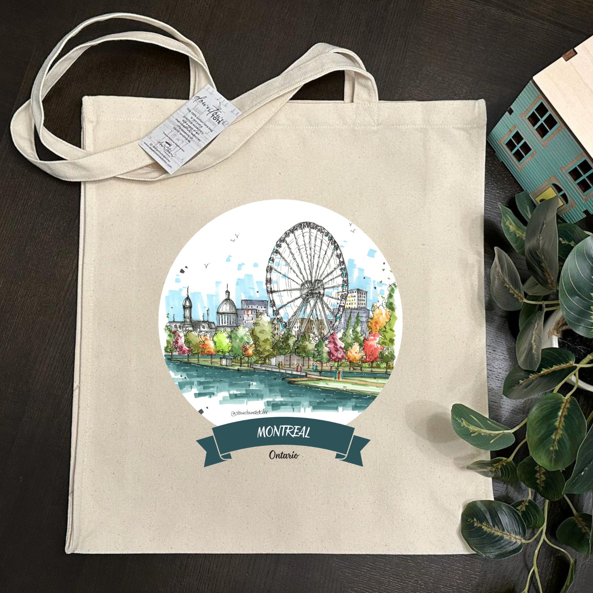 La Grande Roue de Montréal & Marché Bonsecours - Downtown Tote Tall