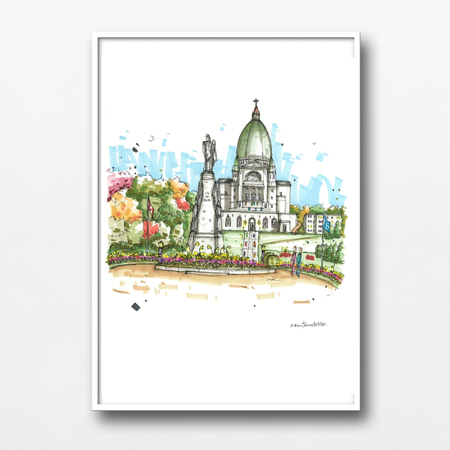  DTS0282 Saint Joseph's Oratory, Mount-Royal, Montreal - Downtown Sketcher