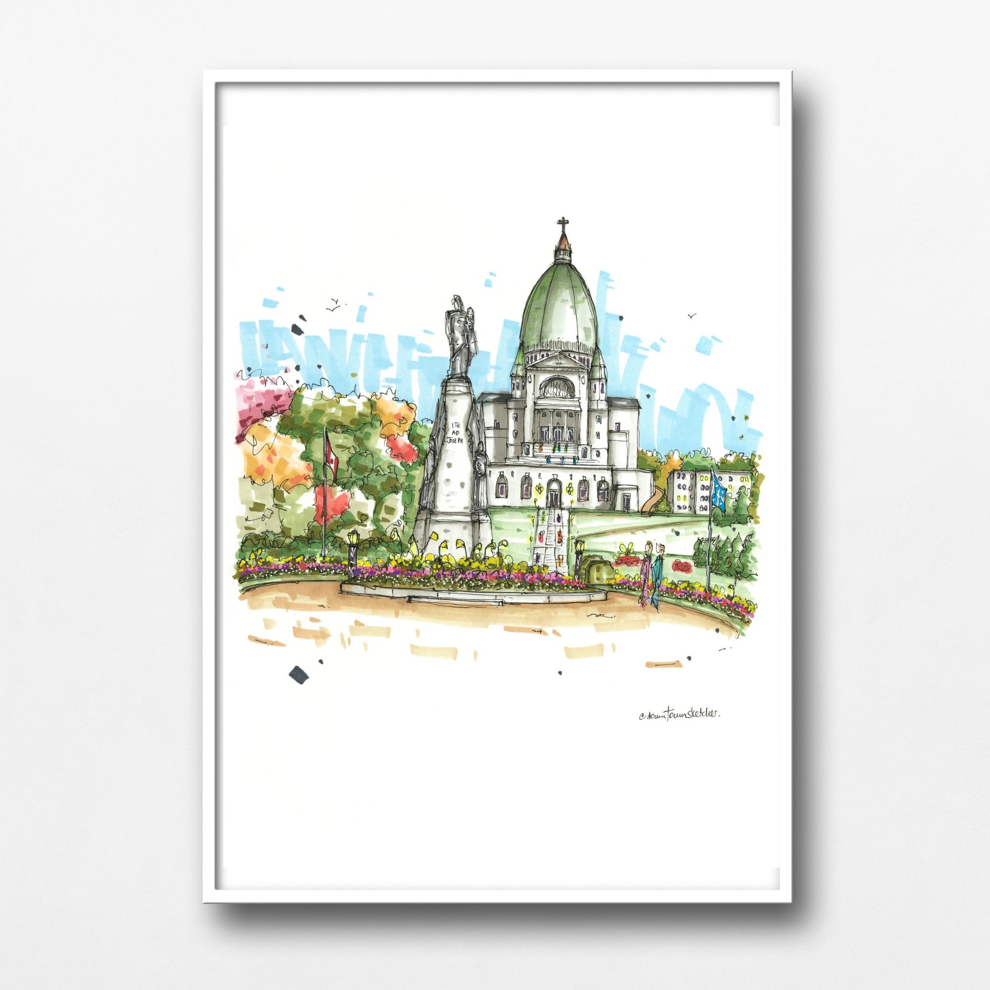  DTS0282 Saint Joseph's Oratory, Mount-Royal, Montreal - Downtown Sketcher