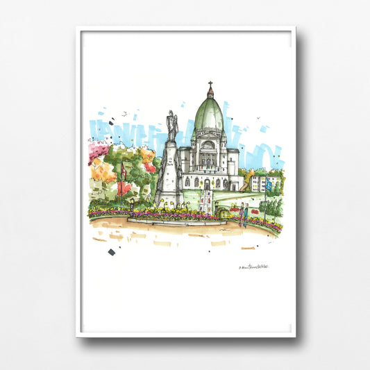  DTS0282 Saint Joseph's Oratory, Mount-Royal, Montreal - Downtown Sketcher