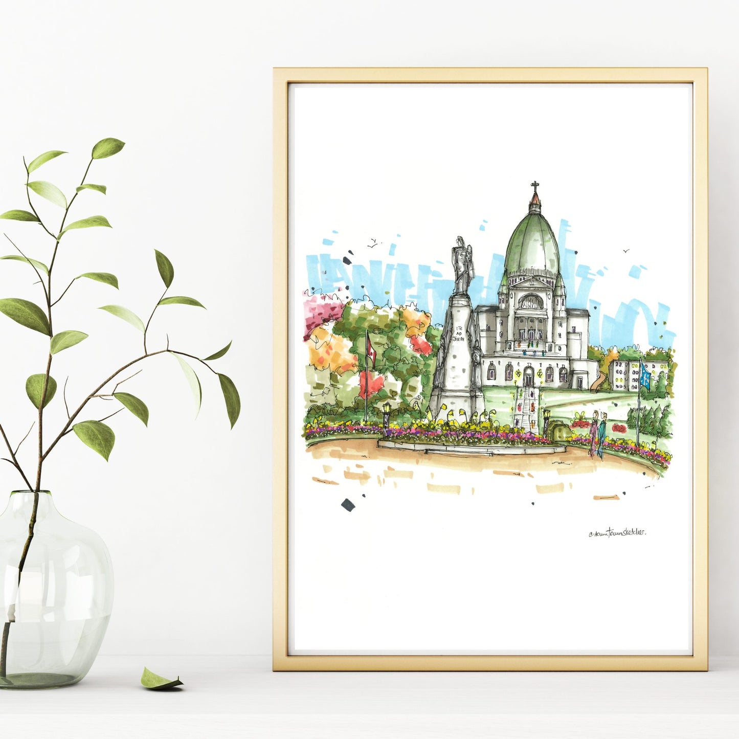  DTS0282 Saint Joseph's Oratory, Mount-Royal, Montreal - Downtown Sketcher