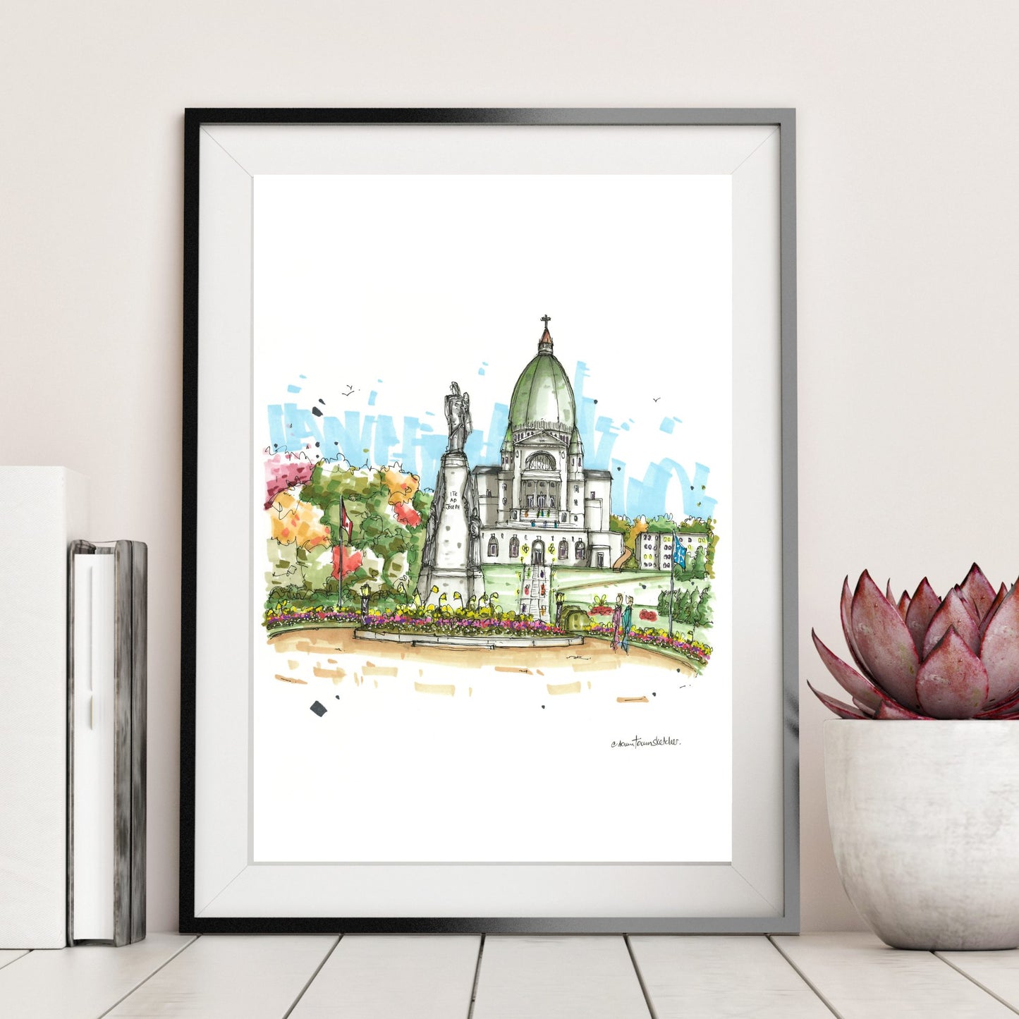  DTS0282 Saint Joseph's Oratory, Mount-Royal, Montreal - Downtown Sketcher