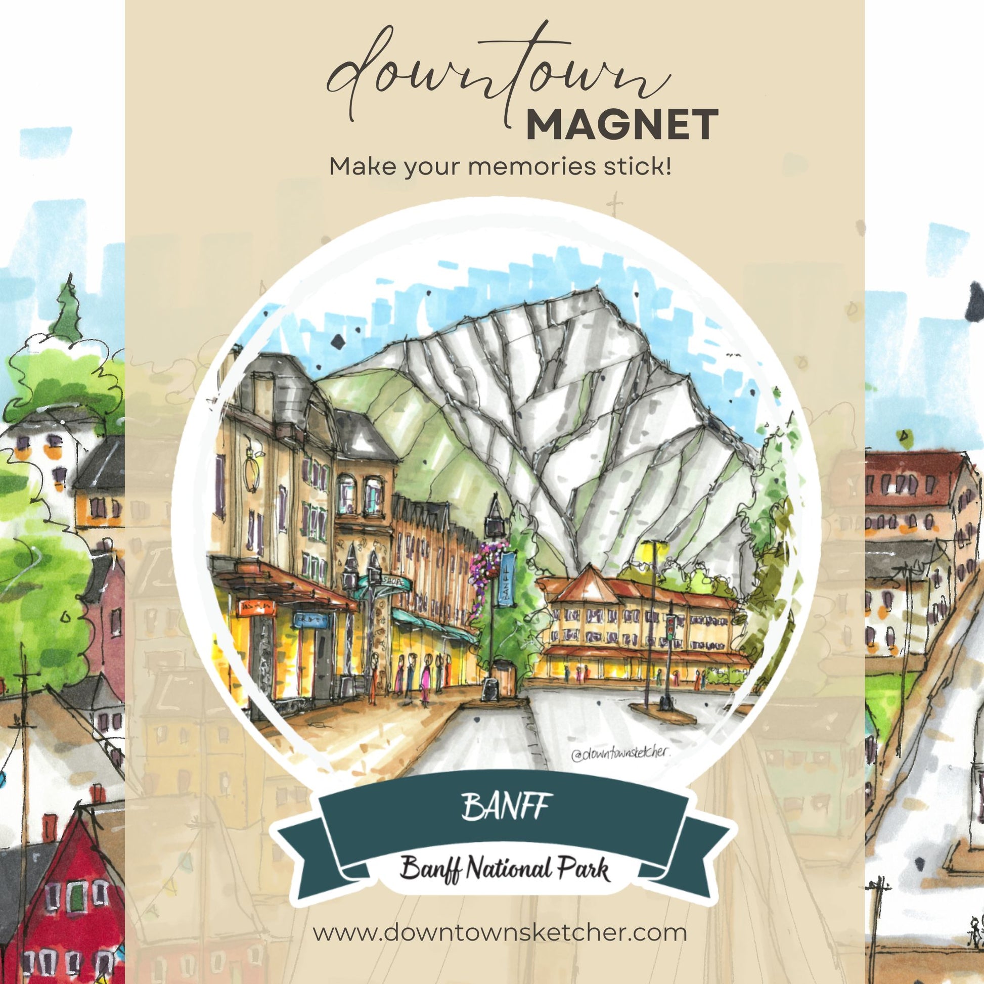 Banff, Banff National Park, Alberta - Downtown Magnet