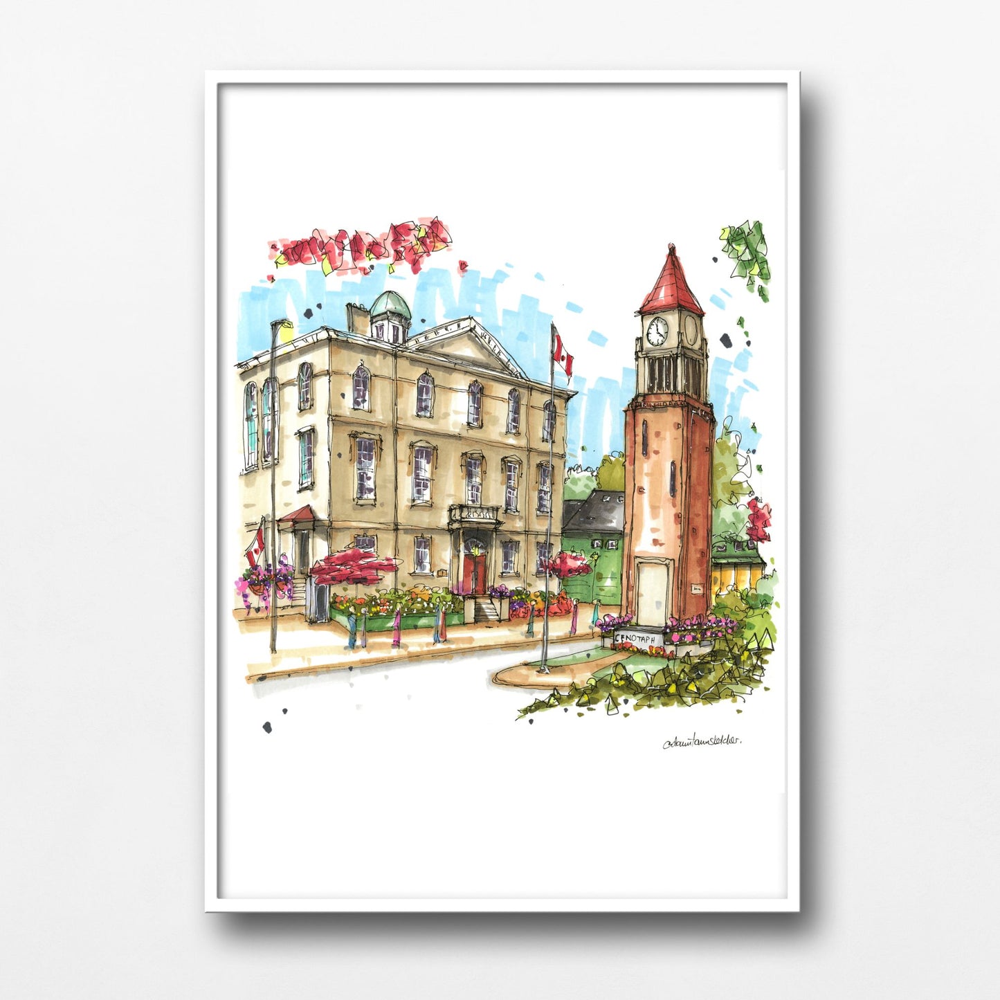 The Memorial Clock Tower and Court House Theatre, Niagara on the Lake