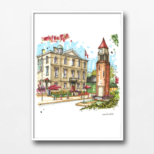 The Memorial Clock Tower and Court House Theatre, Niagara on the Lake