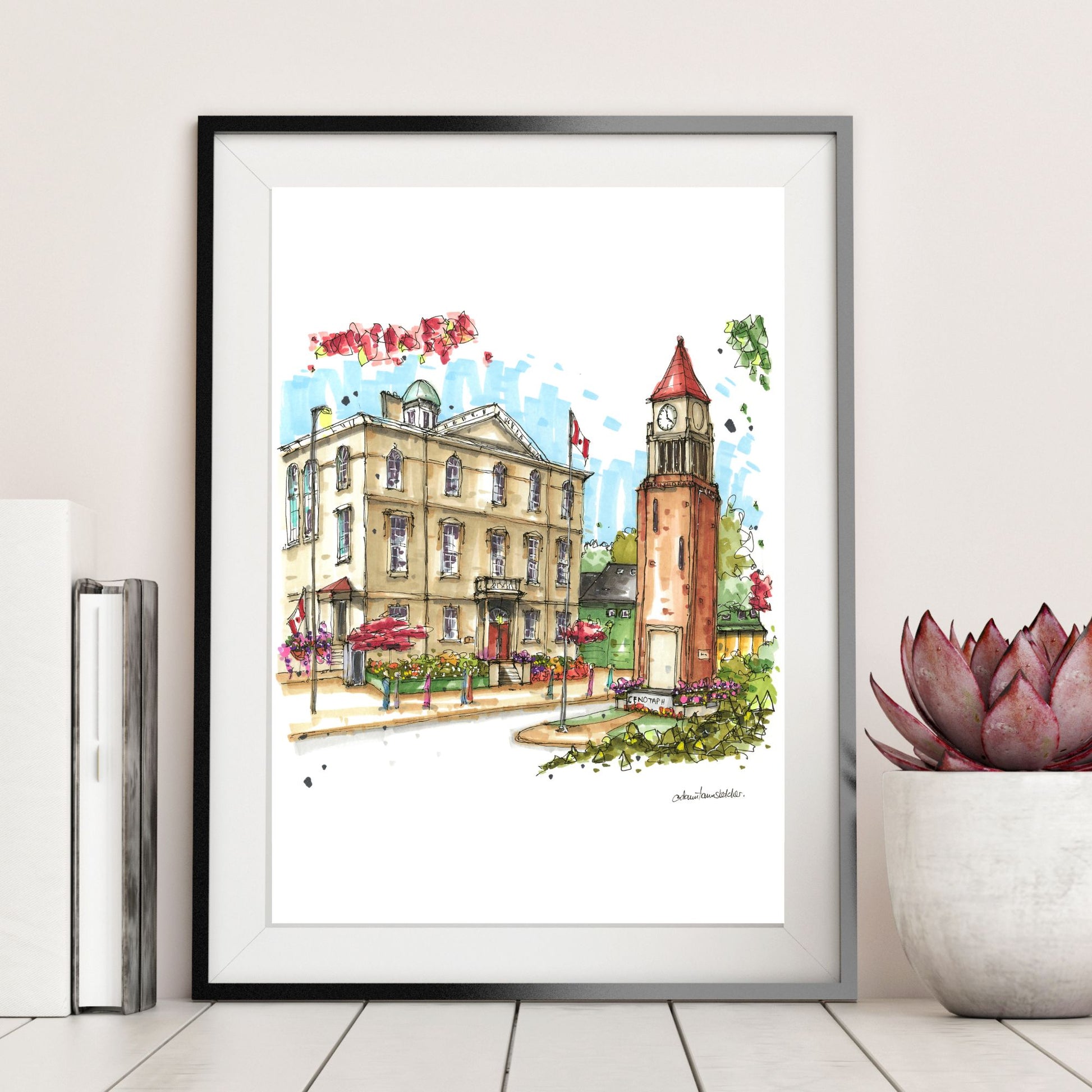 The Memorial Clock Tower and Court House Theatre, Niagara on the Lake