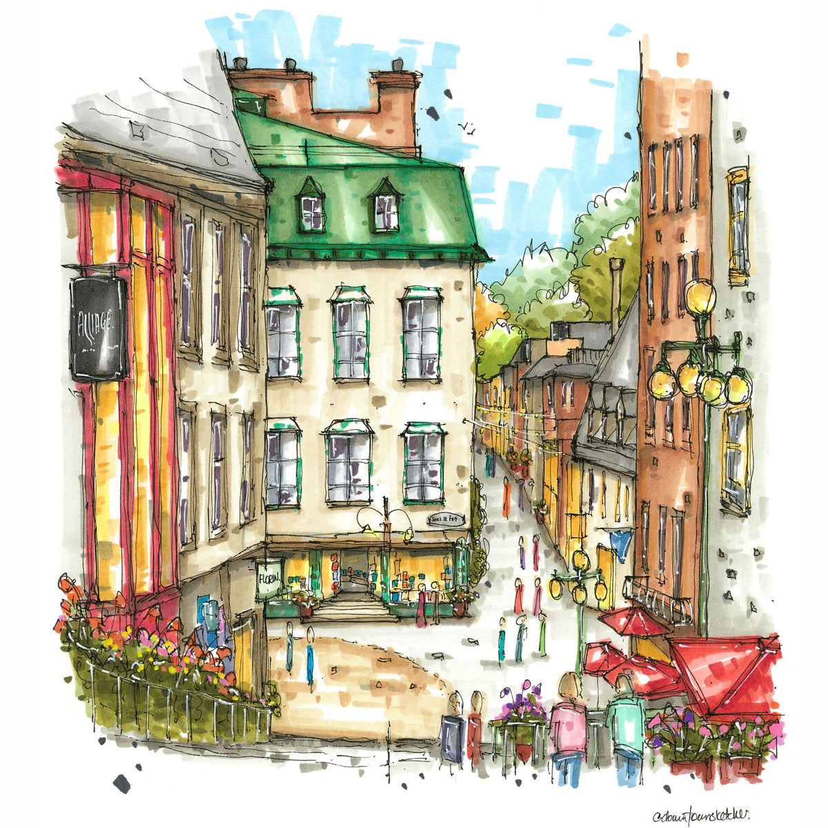 Rue du Petit Champlain, Quebec City - Downtown Coaster