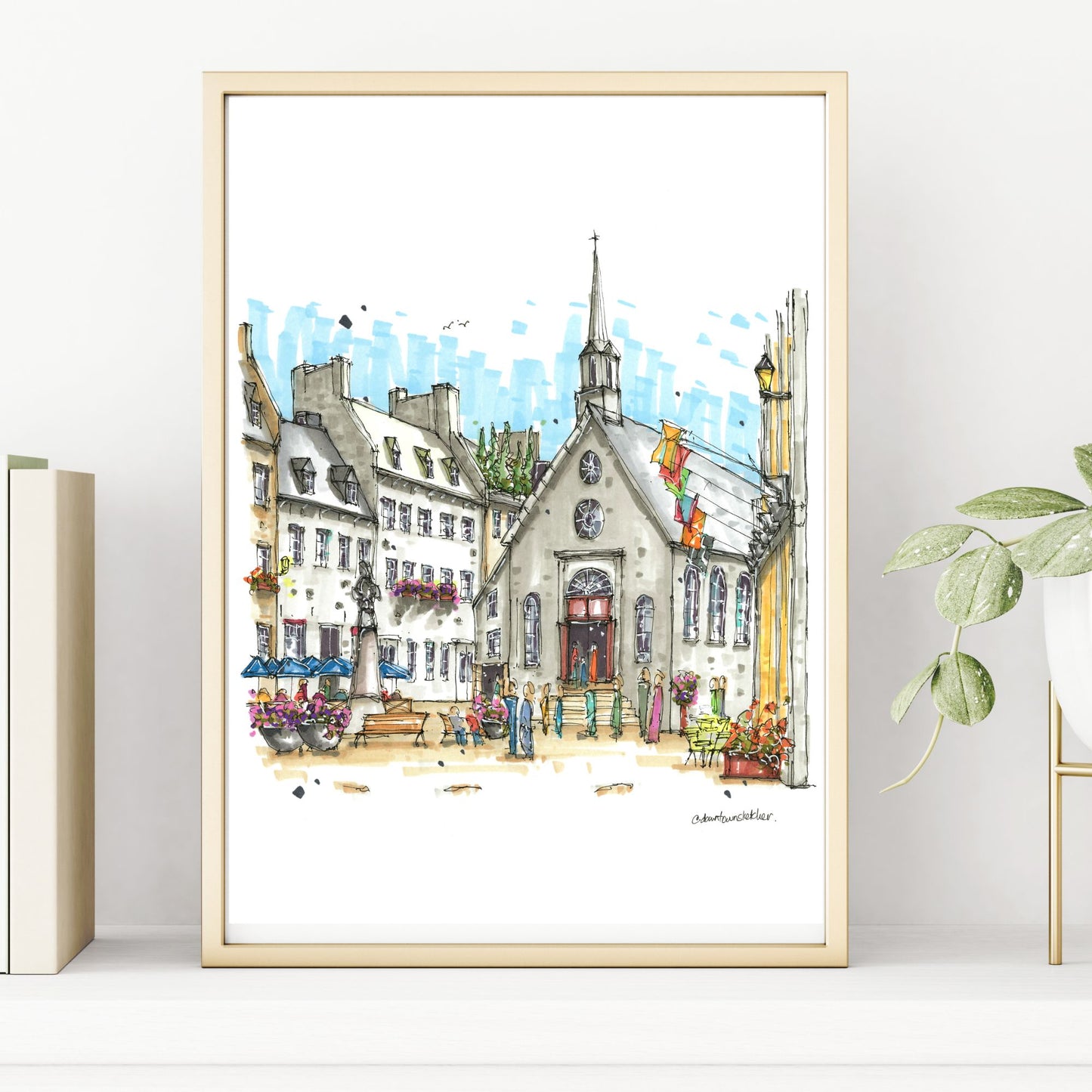 Place Royale and Notre-Dame-des-Victoires Catholic Church, Quebec City, Quebec