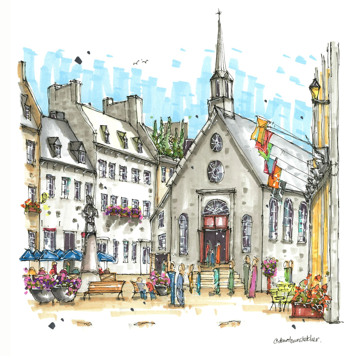 Place Royale and Notre-Dame-des-Victoires Catholic Church, Quebec City - Downtown Coaster