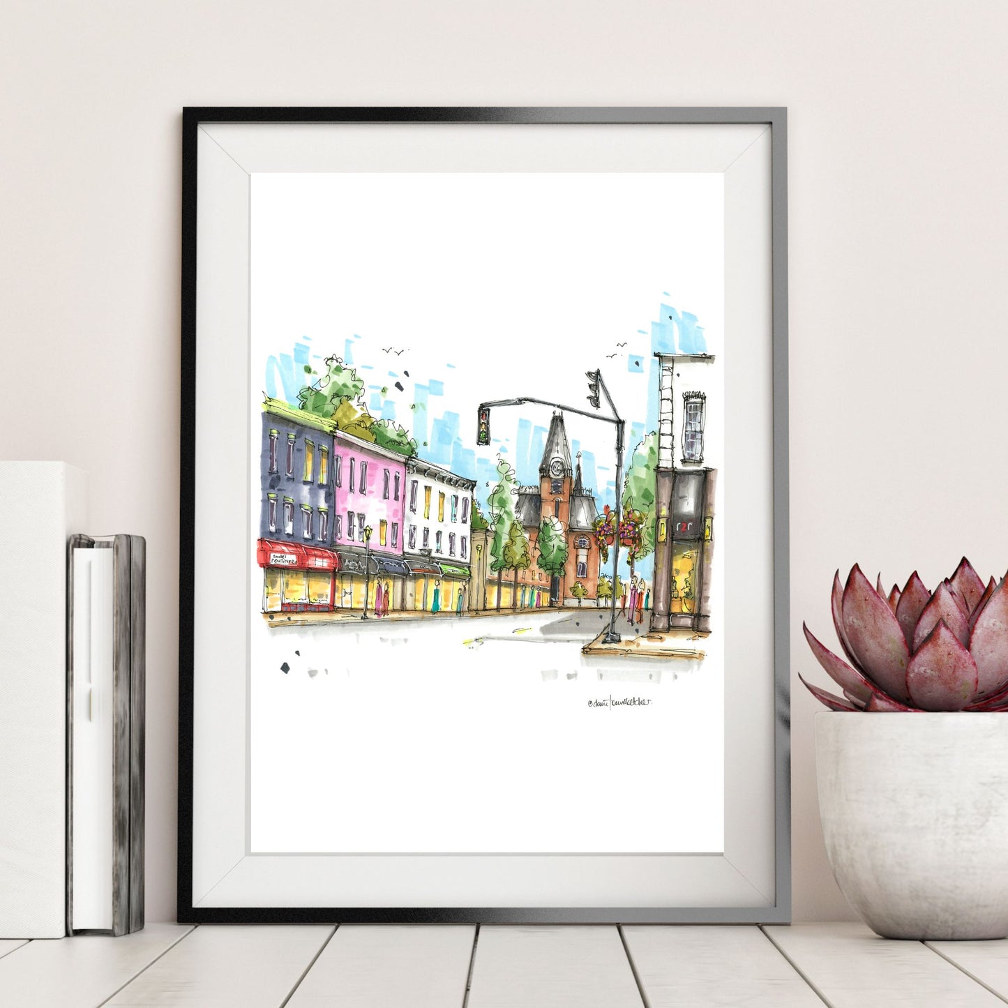 York Street & Fredericton City Hall, New Brunswick