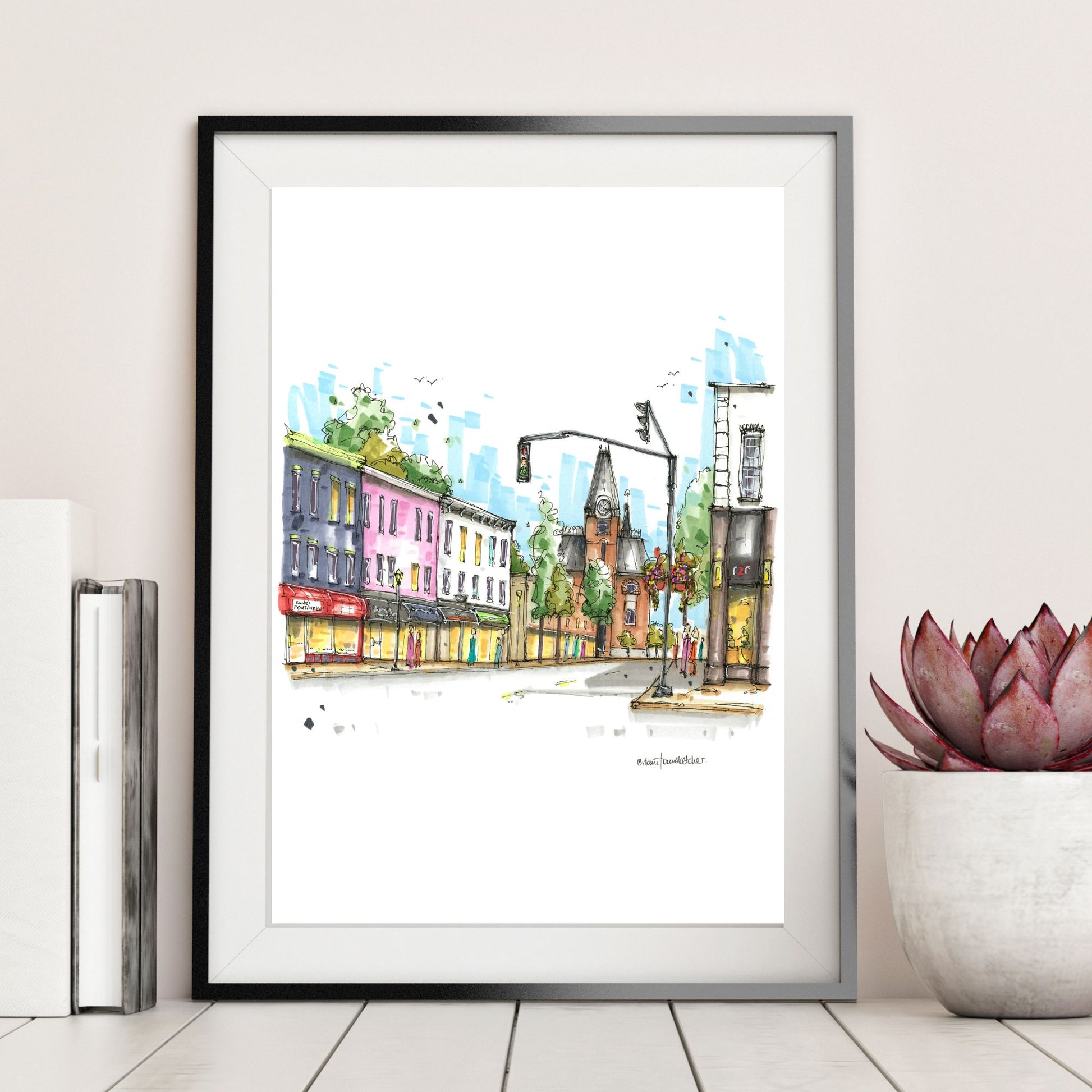 York Street & Fredericton City Hall, New Brunswick