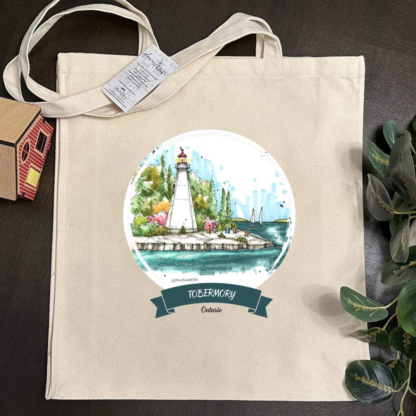 Big Tub Lighthouse, Tobermory, ON - Downtown Tall Tote