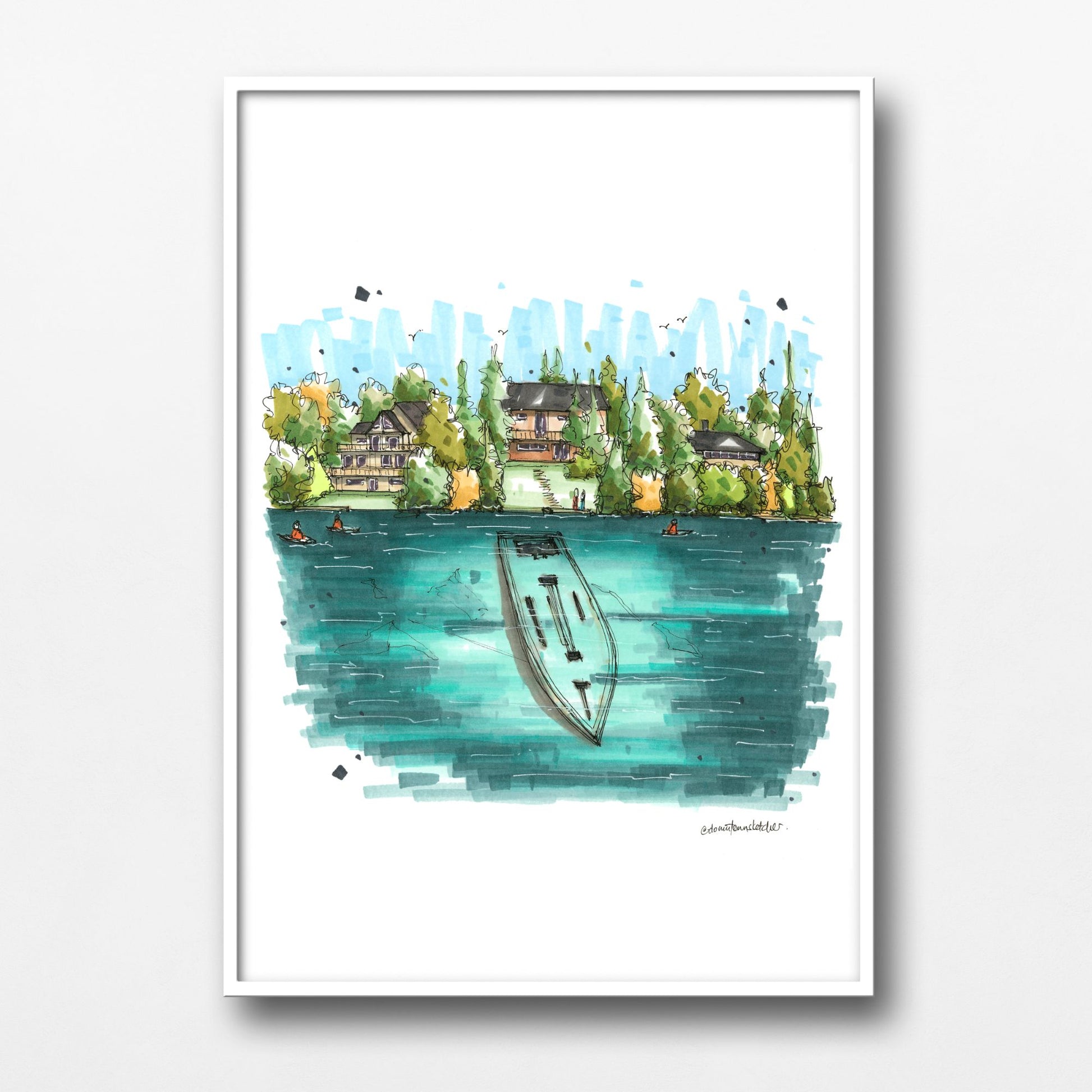DTS0302 Sweepstakes Ship Wreckage, Tobermory, ON - Downtown Sketcher