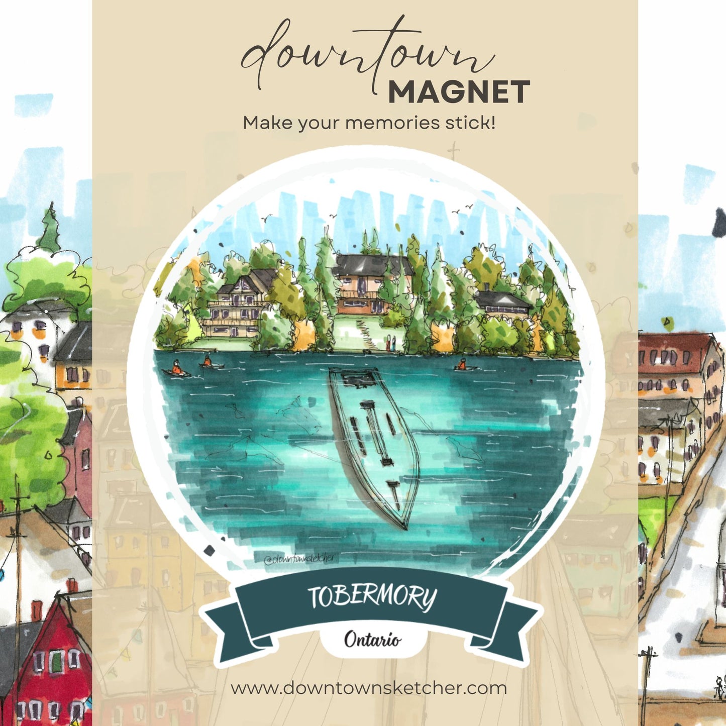 Sweepstakes Ship Wreckage, Tobermory, ON - Downtown Magnet