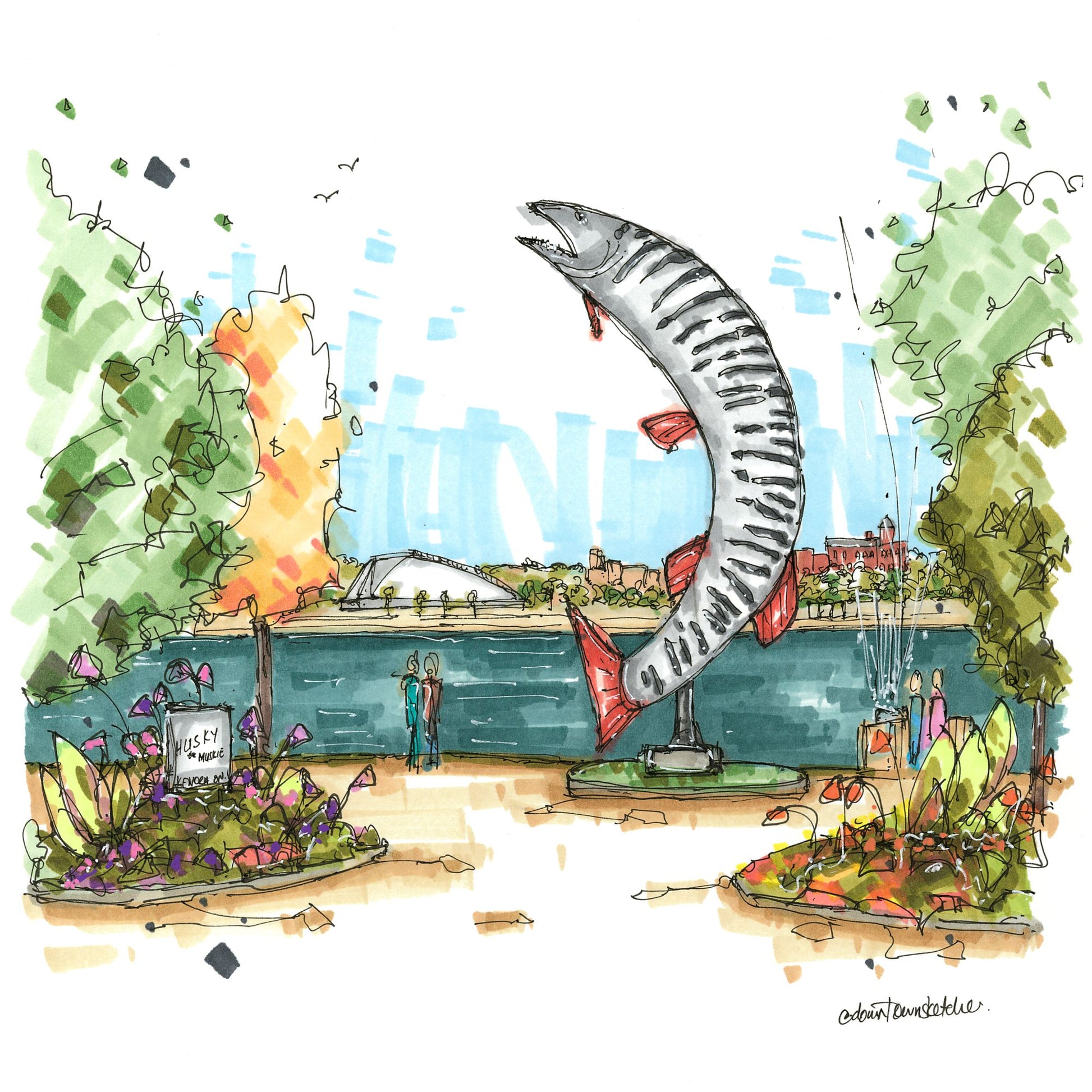 Husky the Muskie, Kenora Ontario