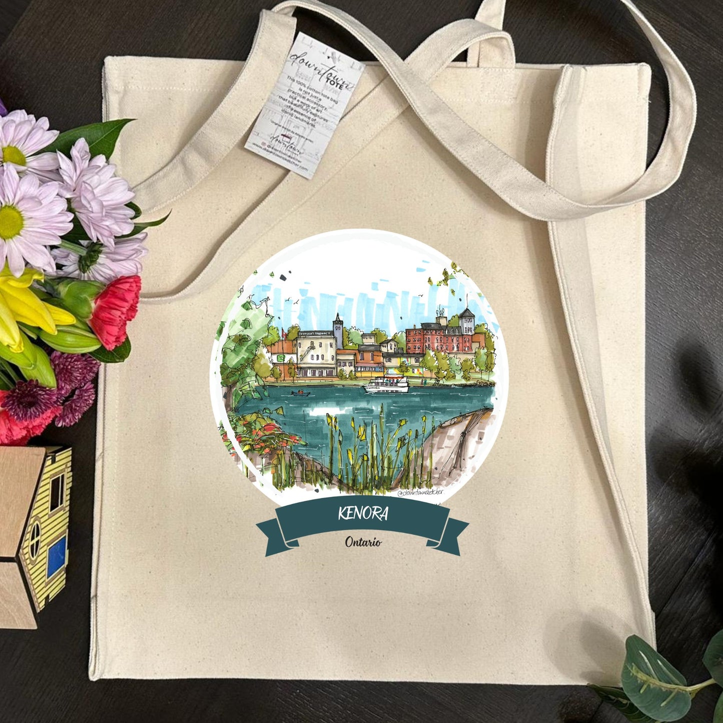MS Kenora and Kenora Waterfront, Ontario - Downtown Tall Tote