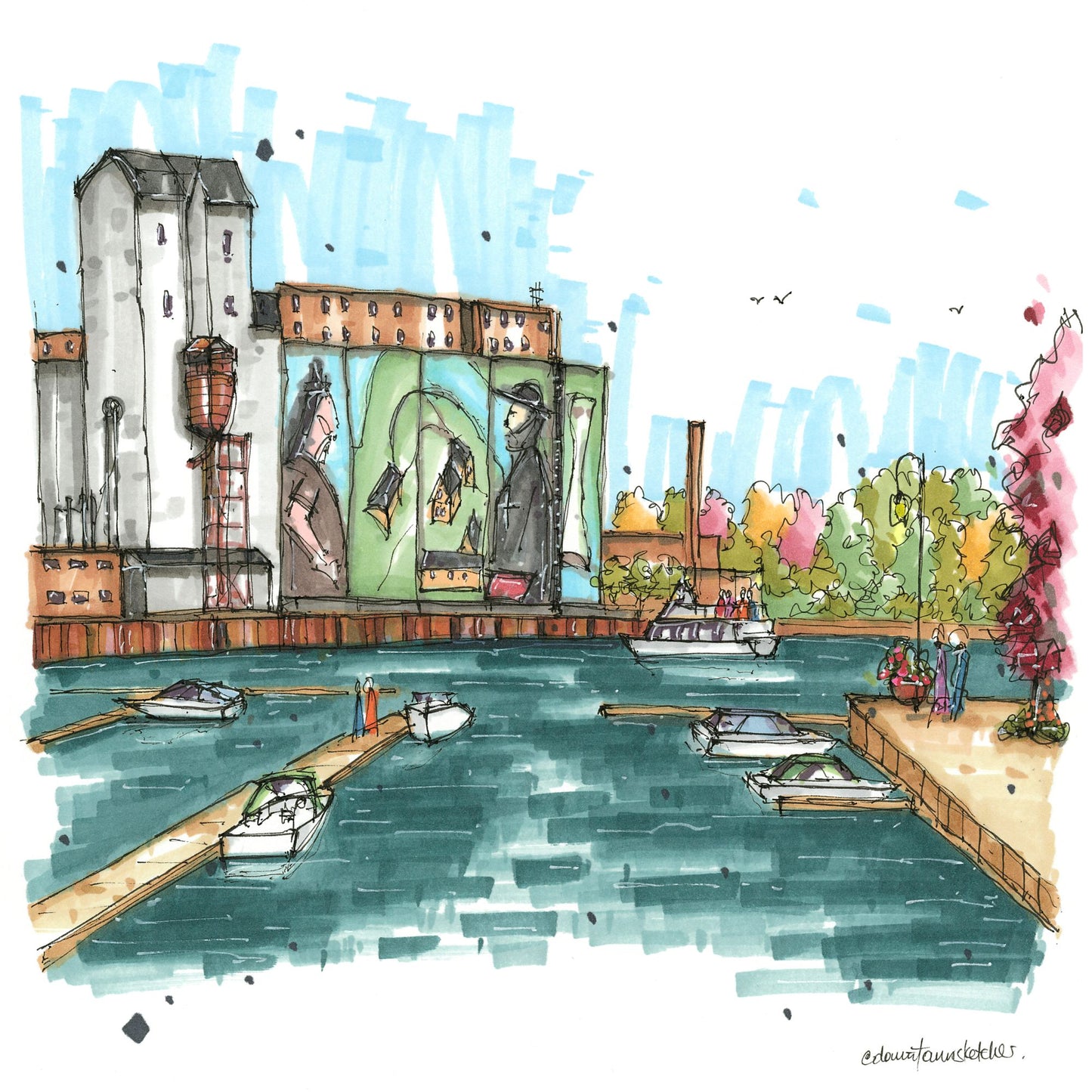 ADM grain elevator, Midland Waterfront, Ontario