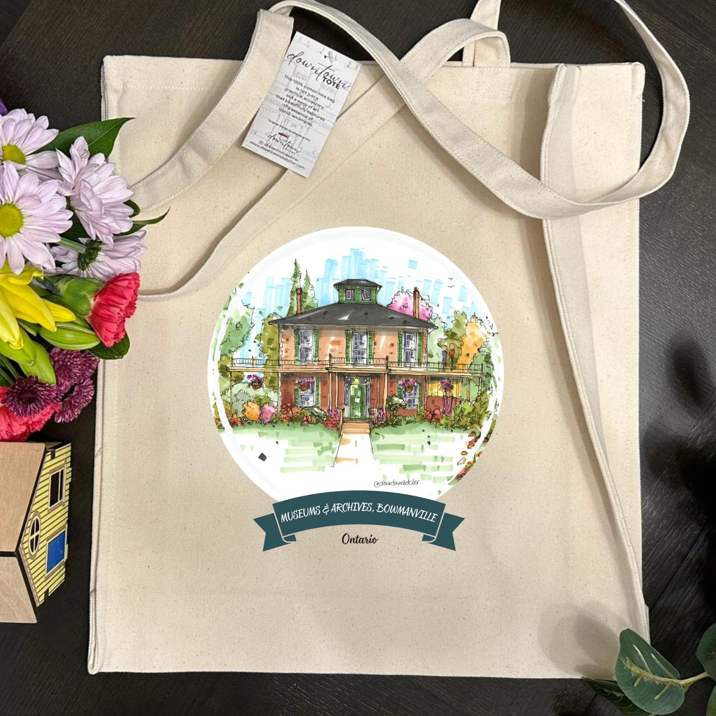 DTS0315 Clarington Library Museums & Archives - Waverly Place Bowmanville - Downtown Tall Tote
