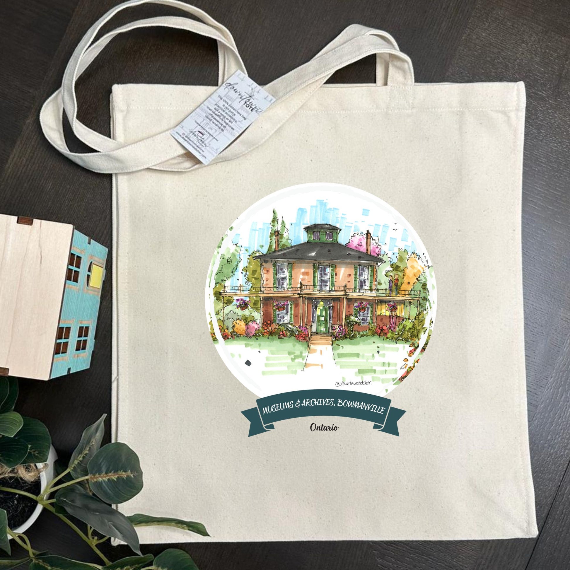 DTS0315 Clarington Library Museums & Archives - Waverly Place Bowmanville - Downtown Tall Tote