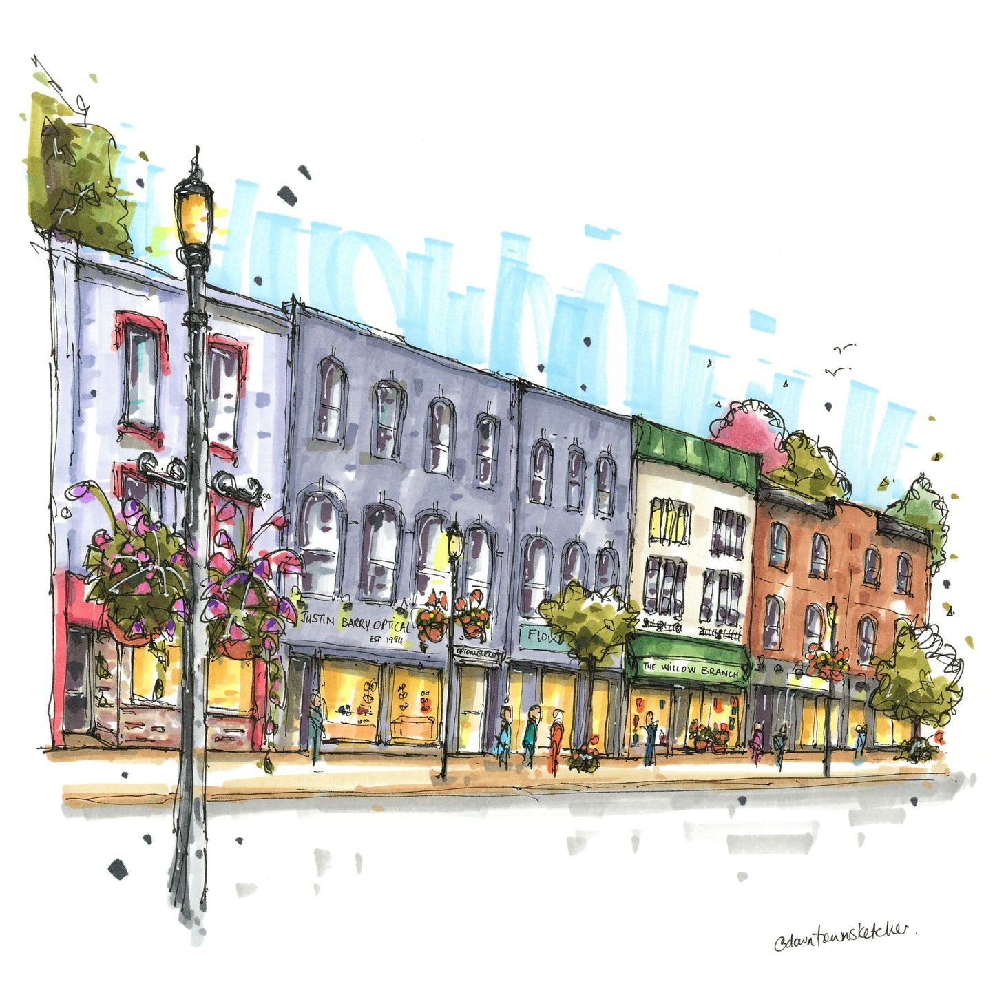 Historic Downtown Bowmanville, Ontario -  Greeting Card