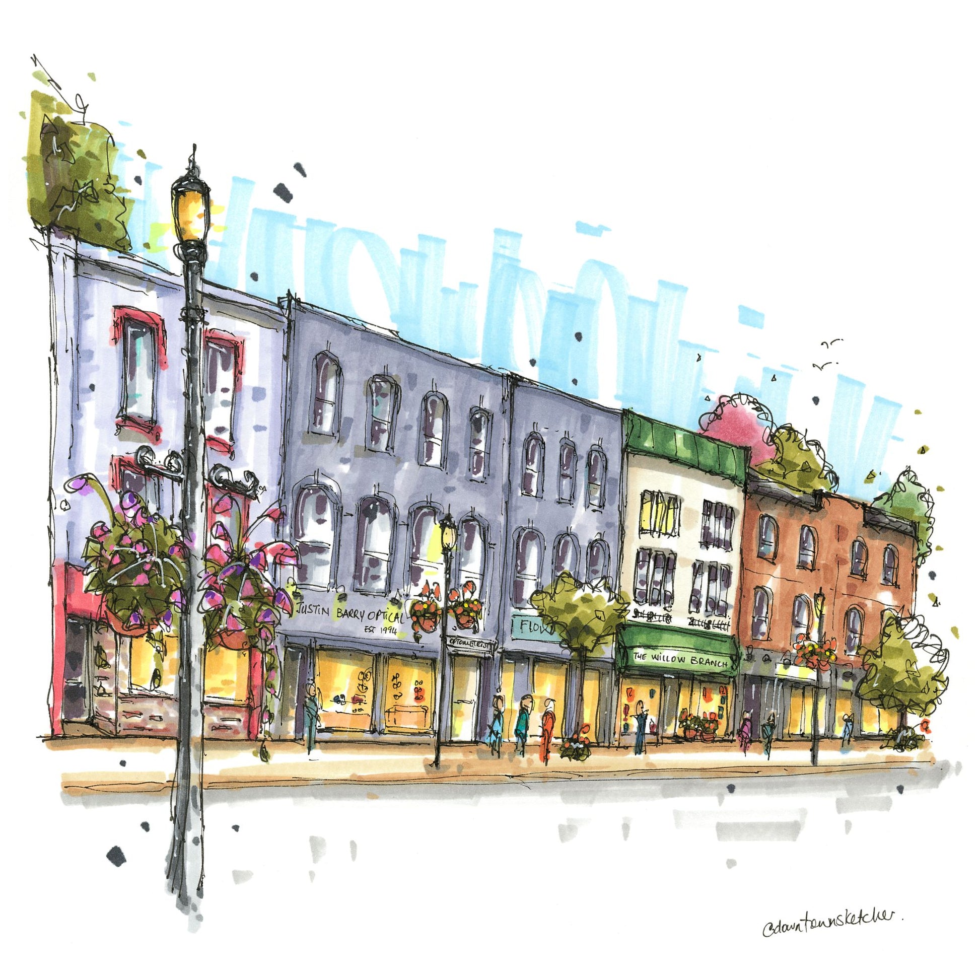 Historic Downtown Bowmanville, Ontario -  Greeting Card