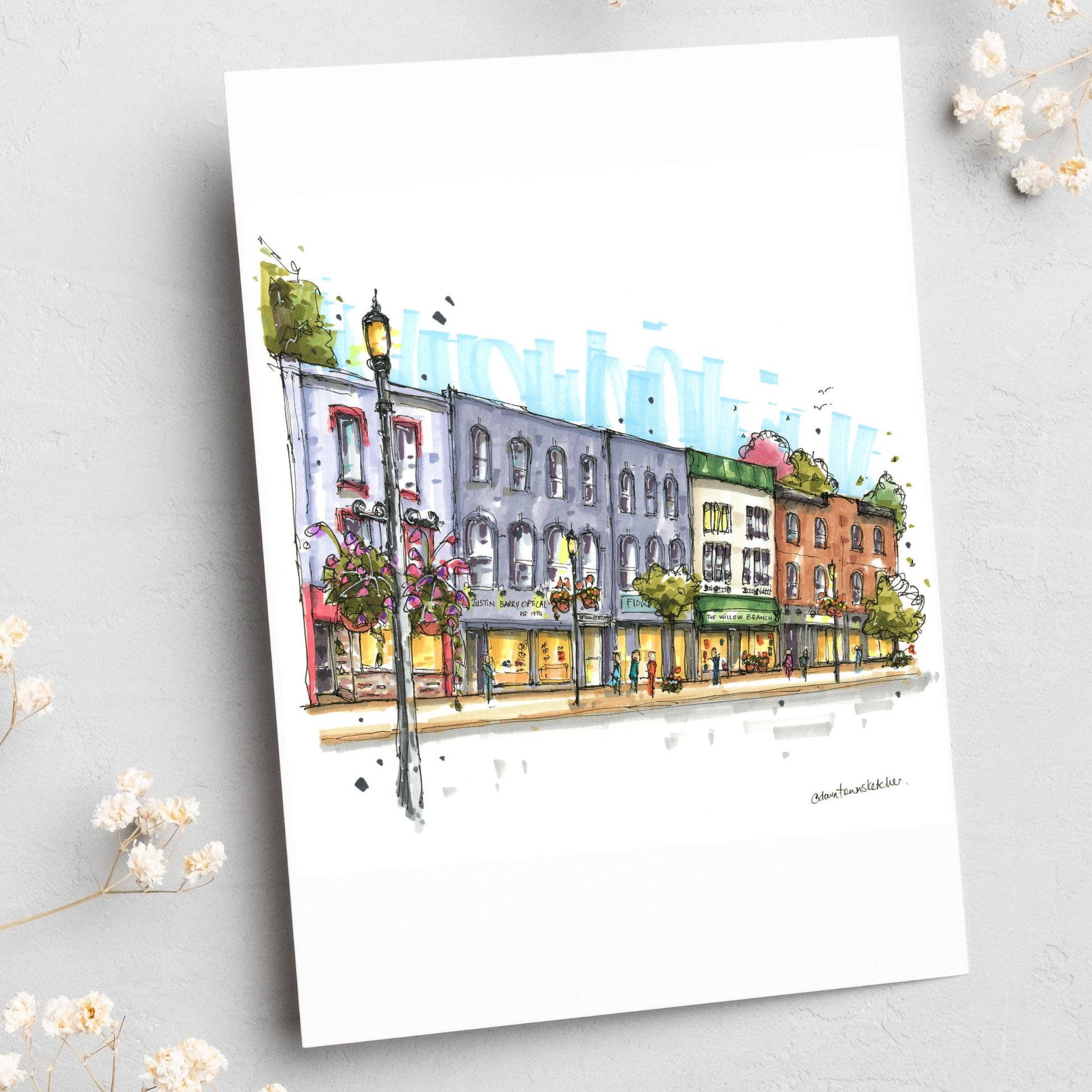 Historic Downtown Bowmanville, Ontario -  Greeting Card