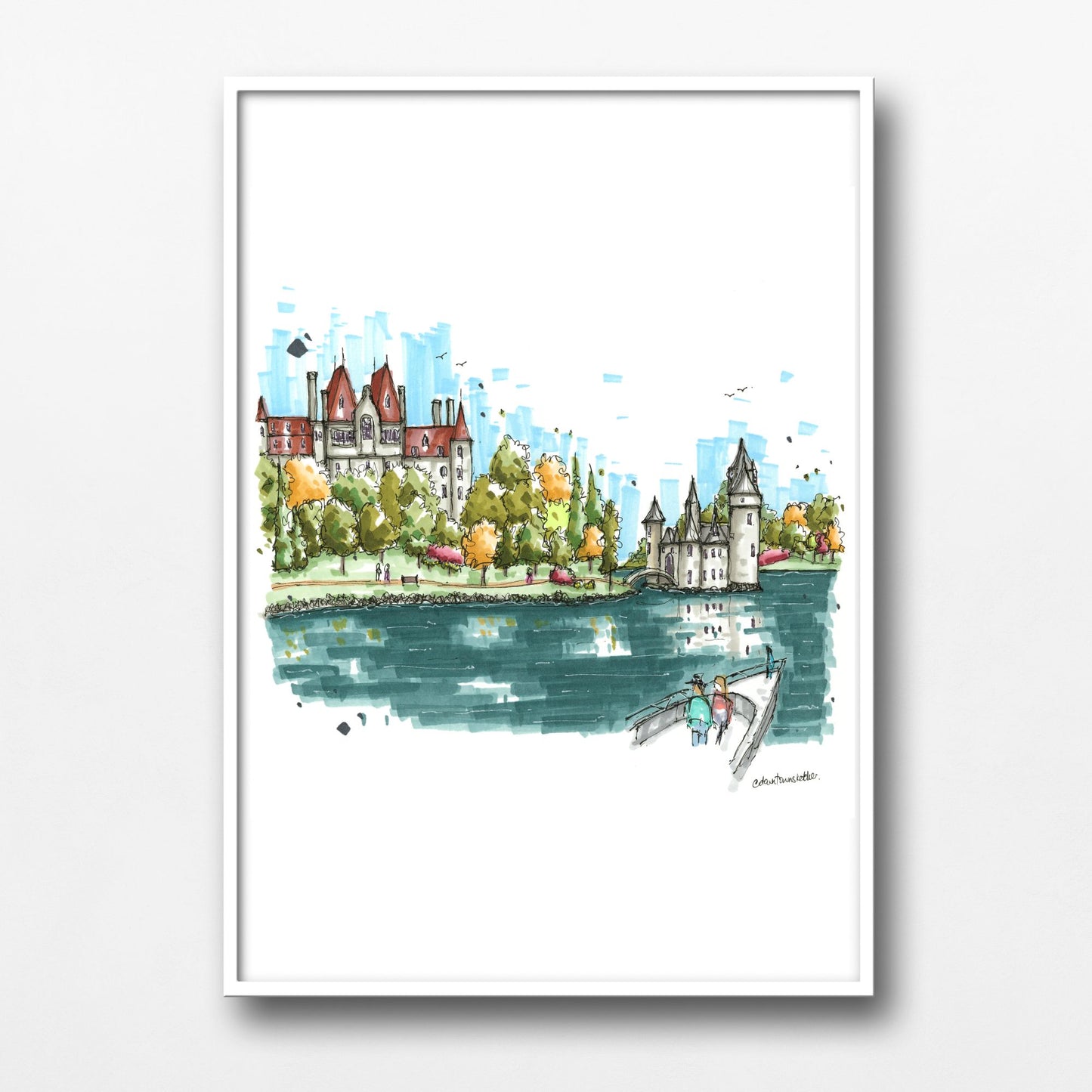 Boldt Castle, the Power House and Clock Tower, Thousand Islands