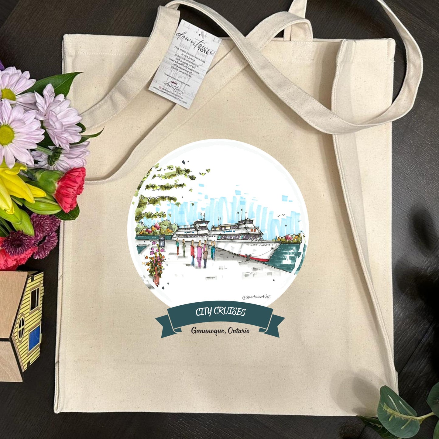 City Cruises Gananoque, 1000 Islands - Downtown Tall Tote