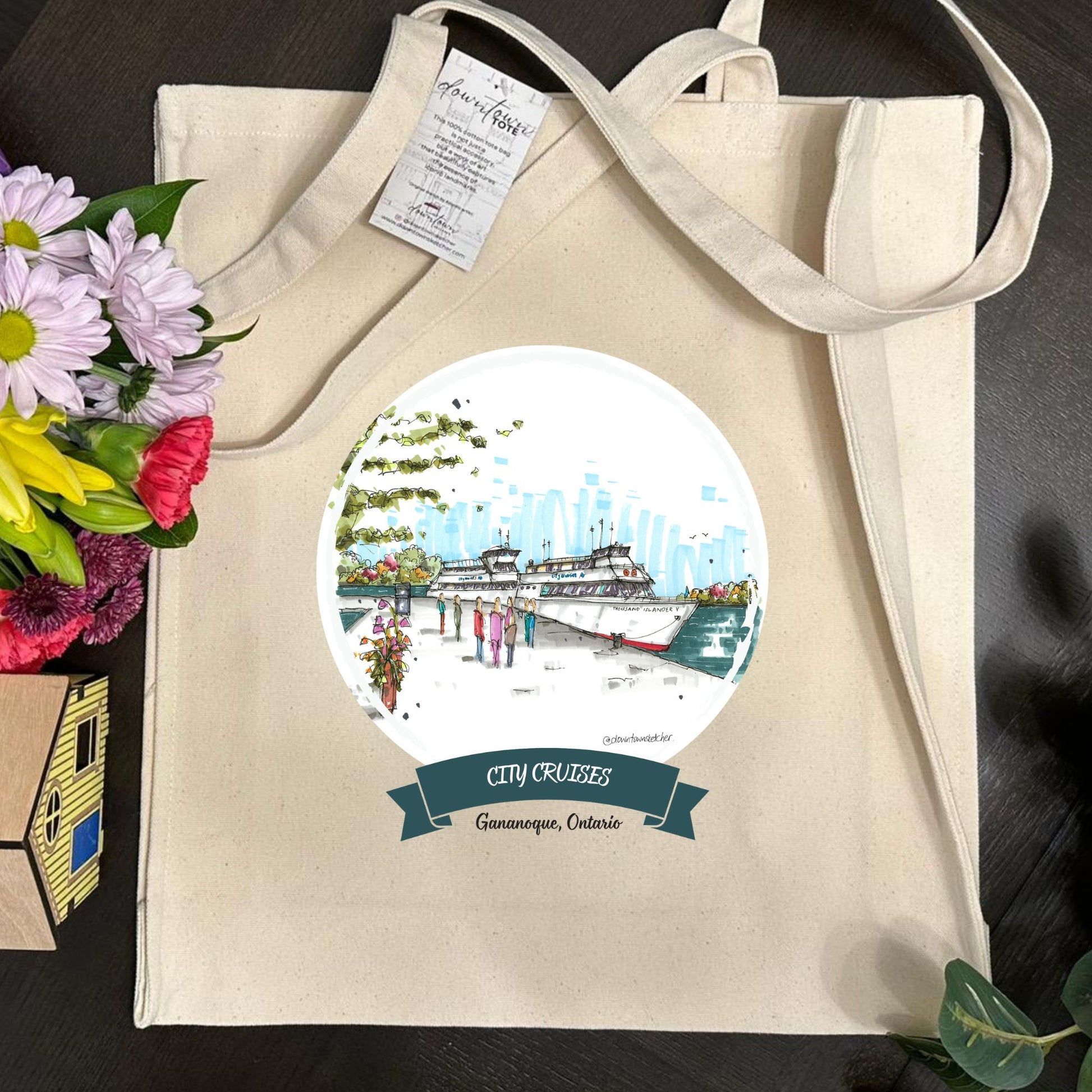 City Cruises Gananoque, 1000 Islands - Downtown Tall Tote