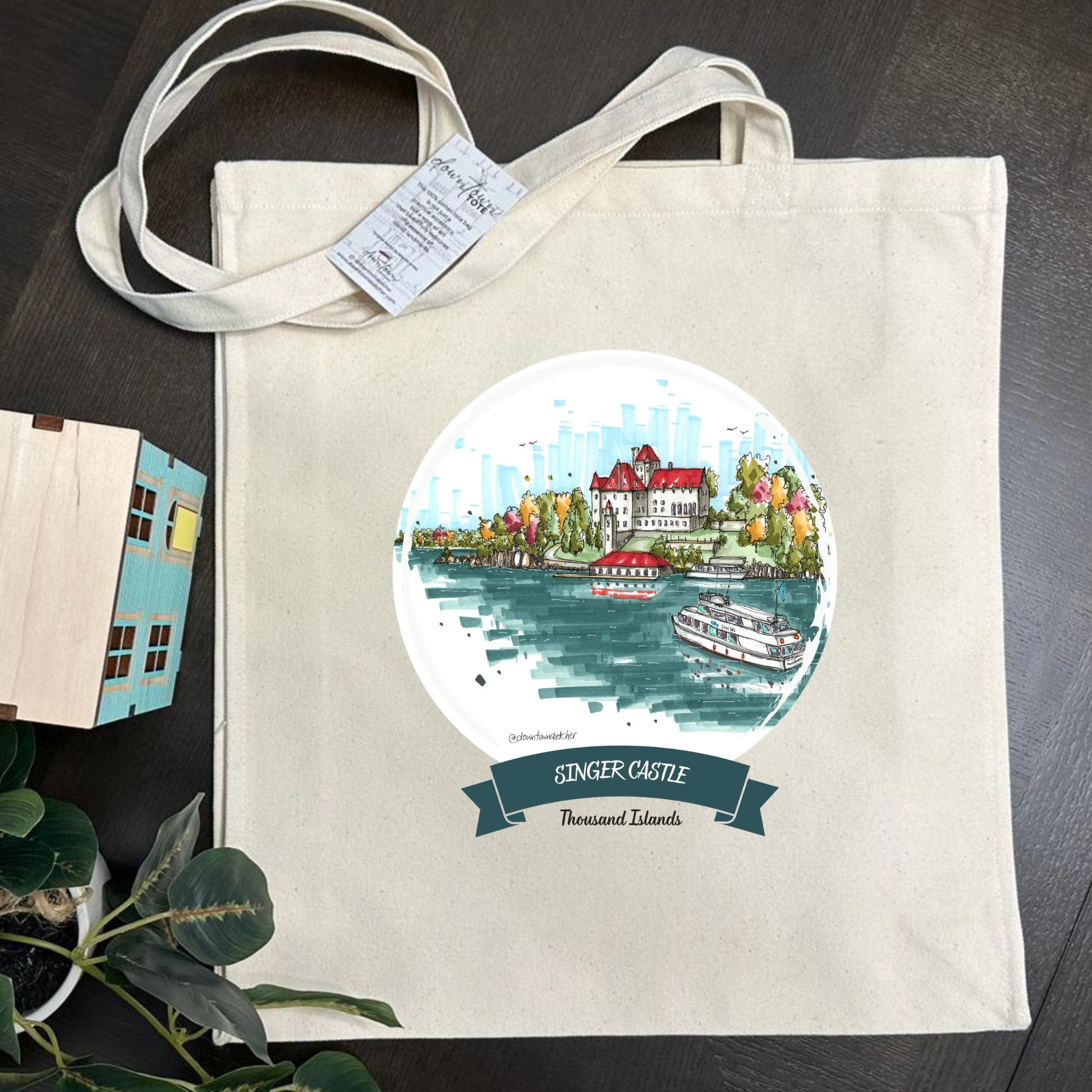 Singer Castle on Dark Island, 1000 Islands - Downtown Tall Tote