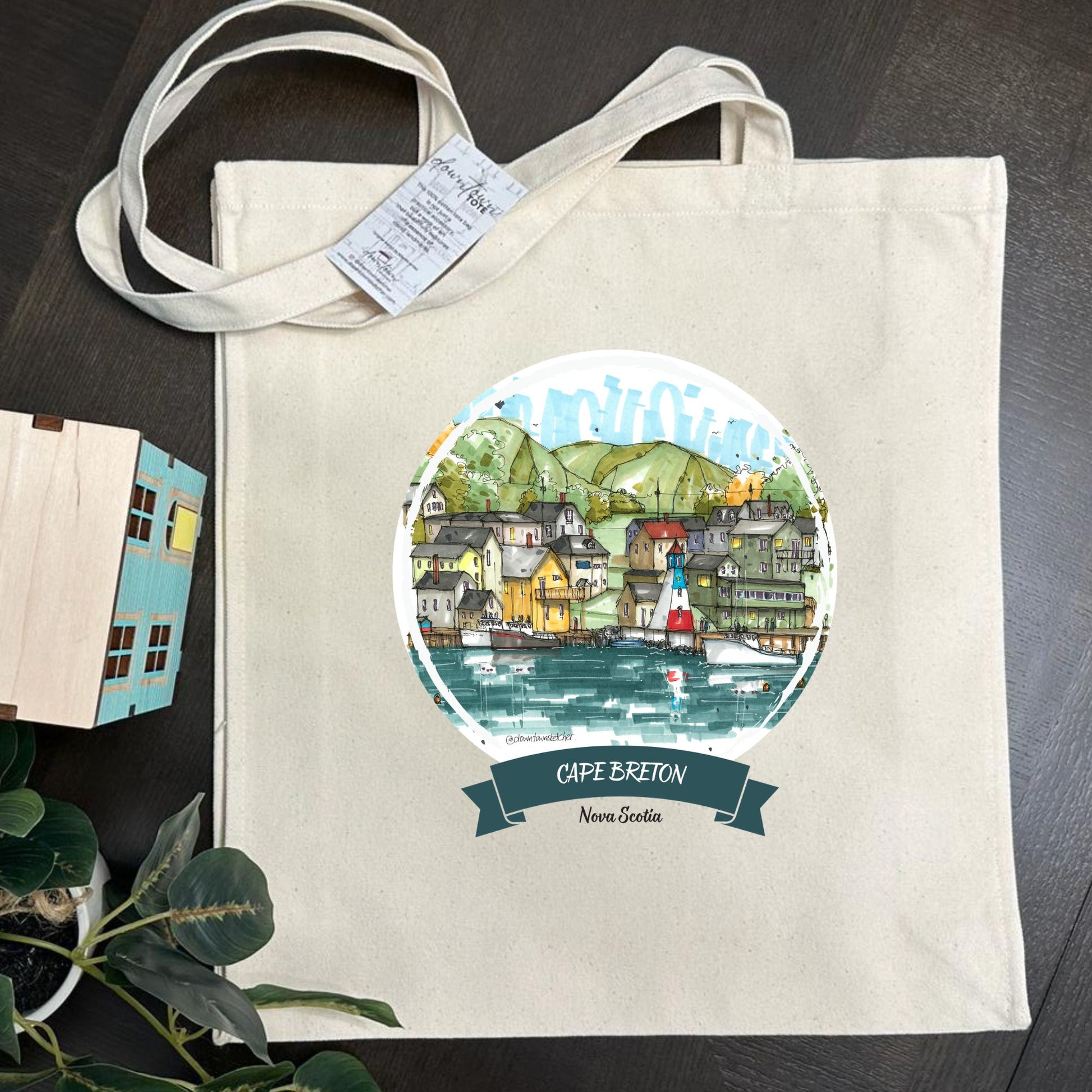 Chéticamp, Inverness County, Cape Breton - Downtown Tall Tote