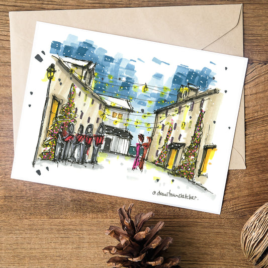 Carolers at the Historic District, Halifax - Christmas Card