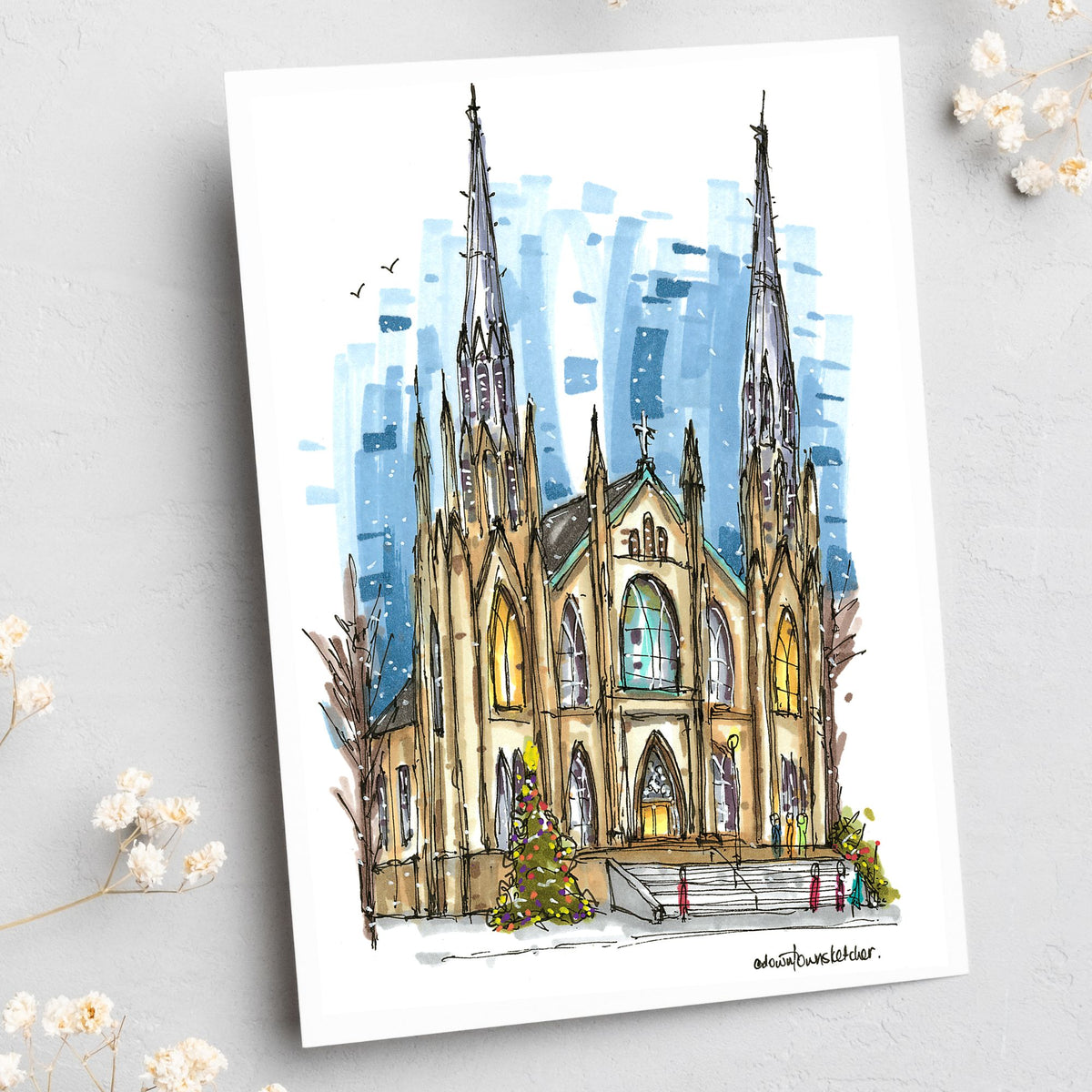 St. Dunstan's Basilica, PEI - Christmas Card
