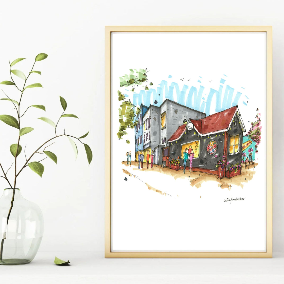 Dairy Bar, Halifax Art Print