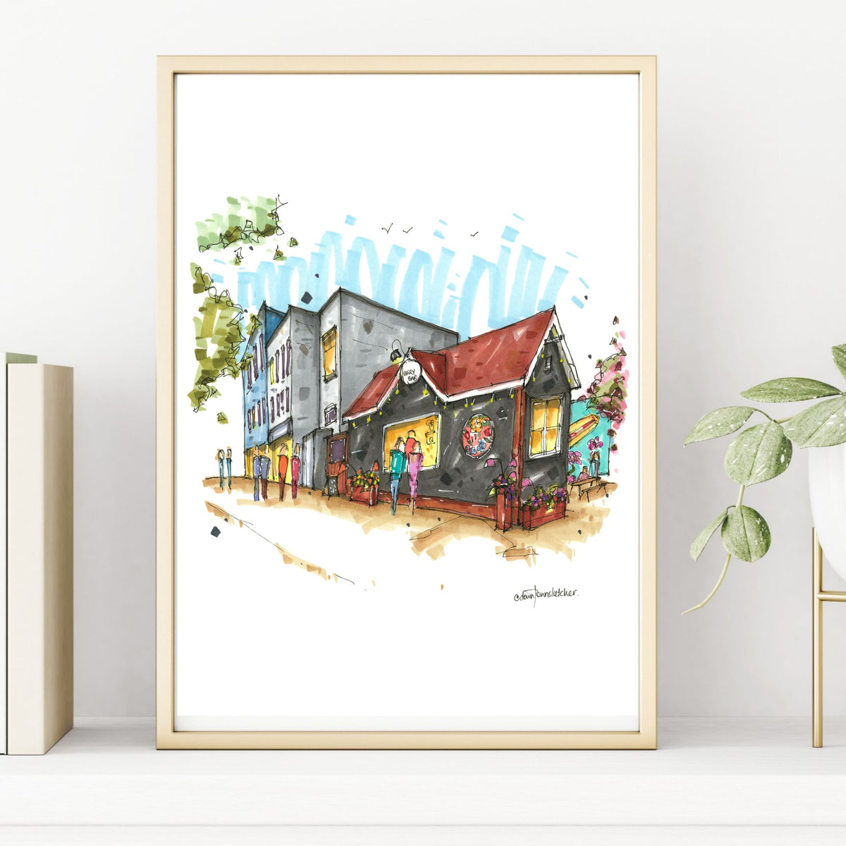 Dairy Bar, Halifax Art Print