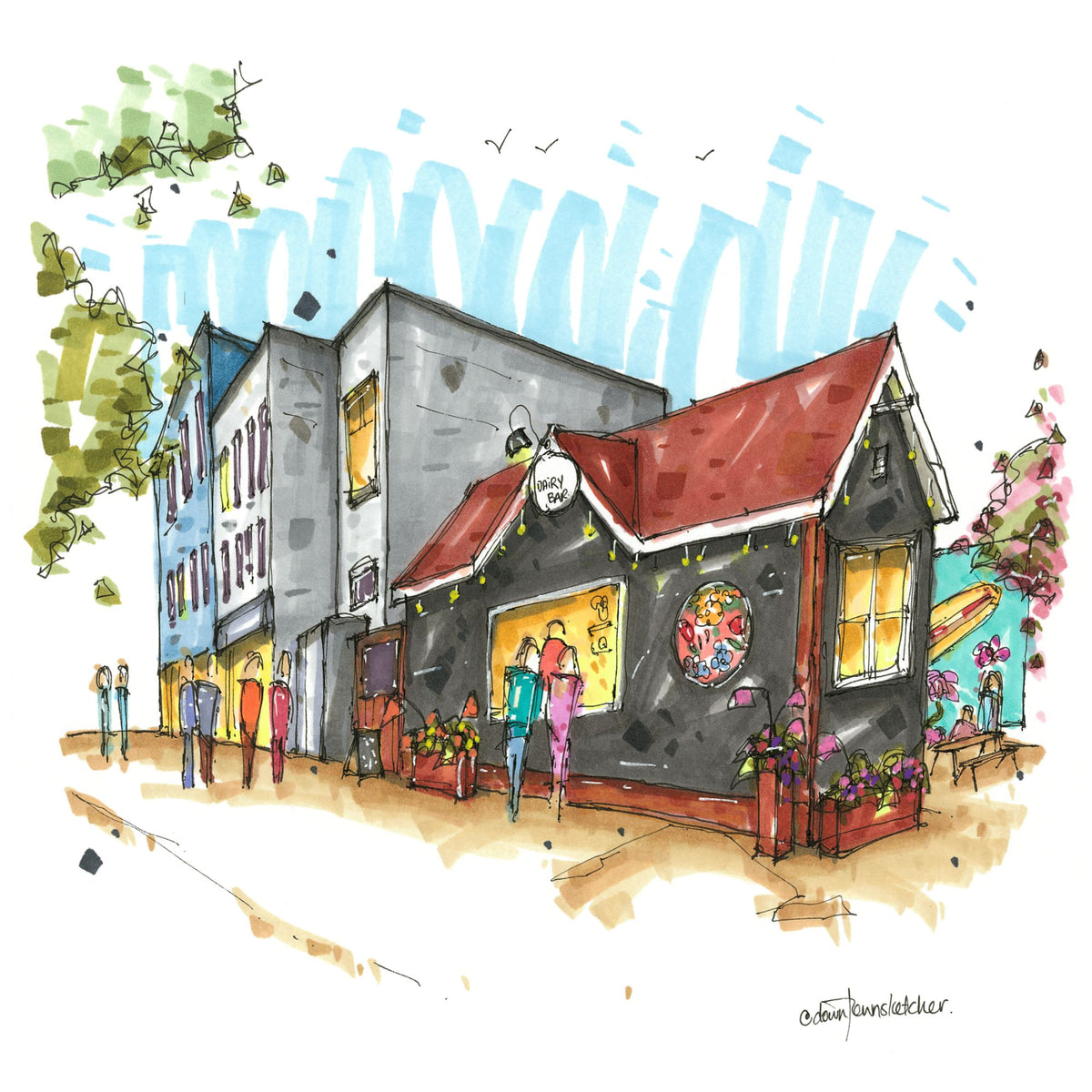 Dairy Bar, Halifax Art Print